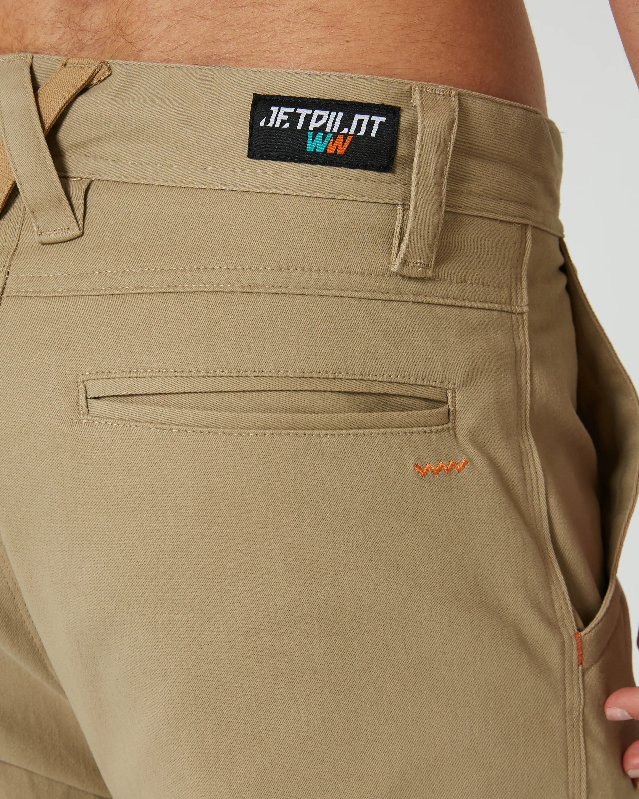 Jetpilot 5 Day Chino Mens Pant - Khaki - Image 5