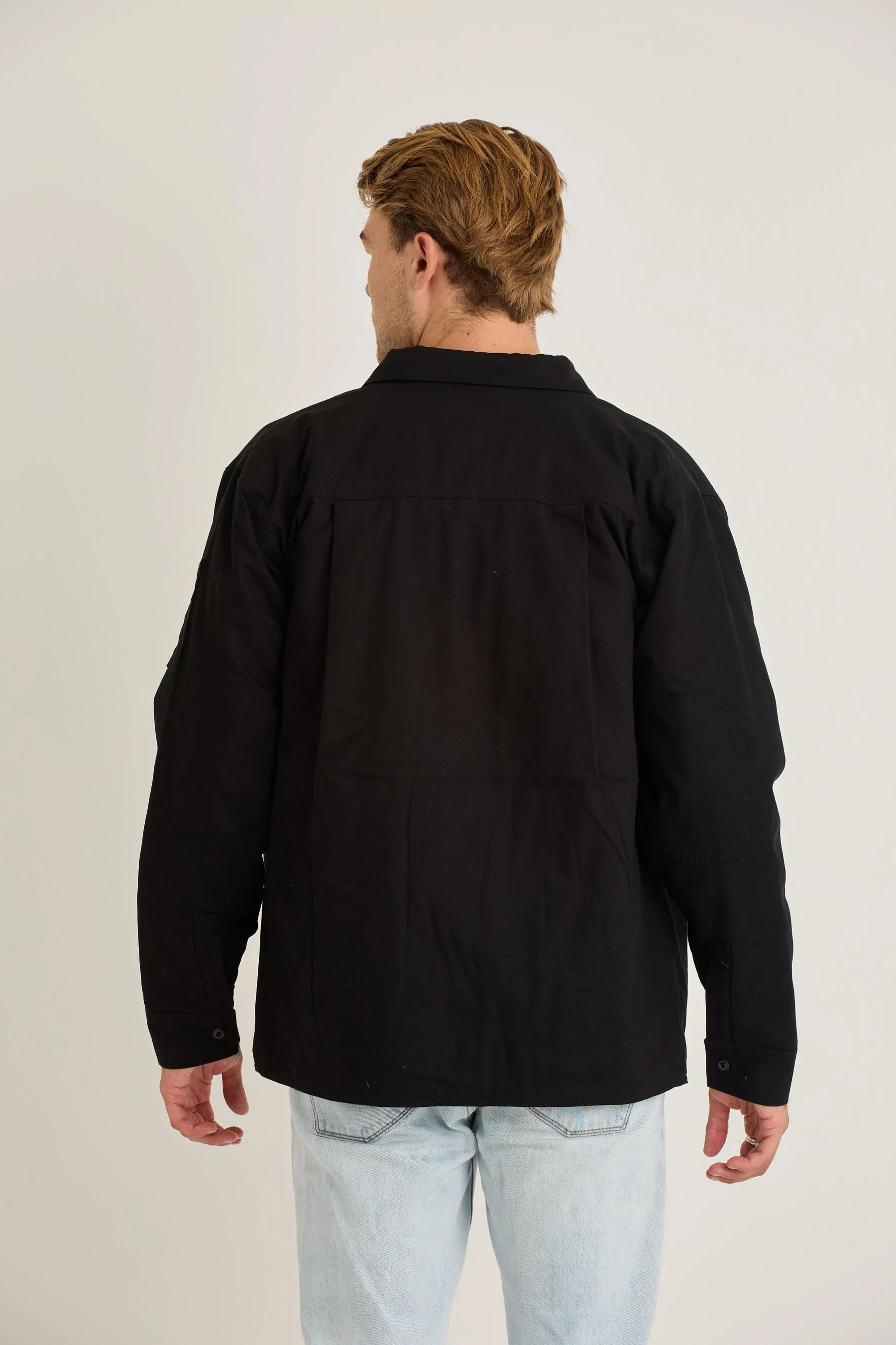 Jetpilot Canvas Mens Jacket - Black - Image 5