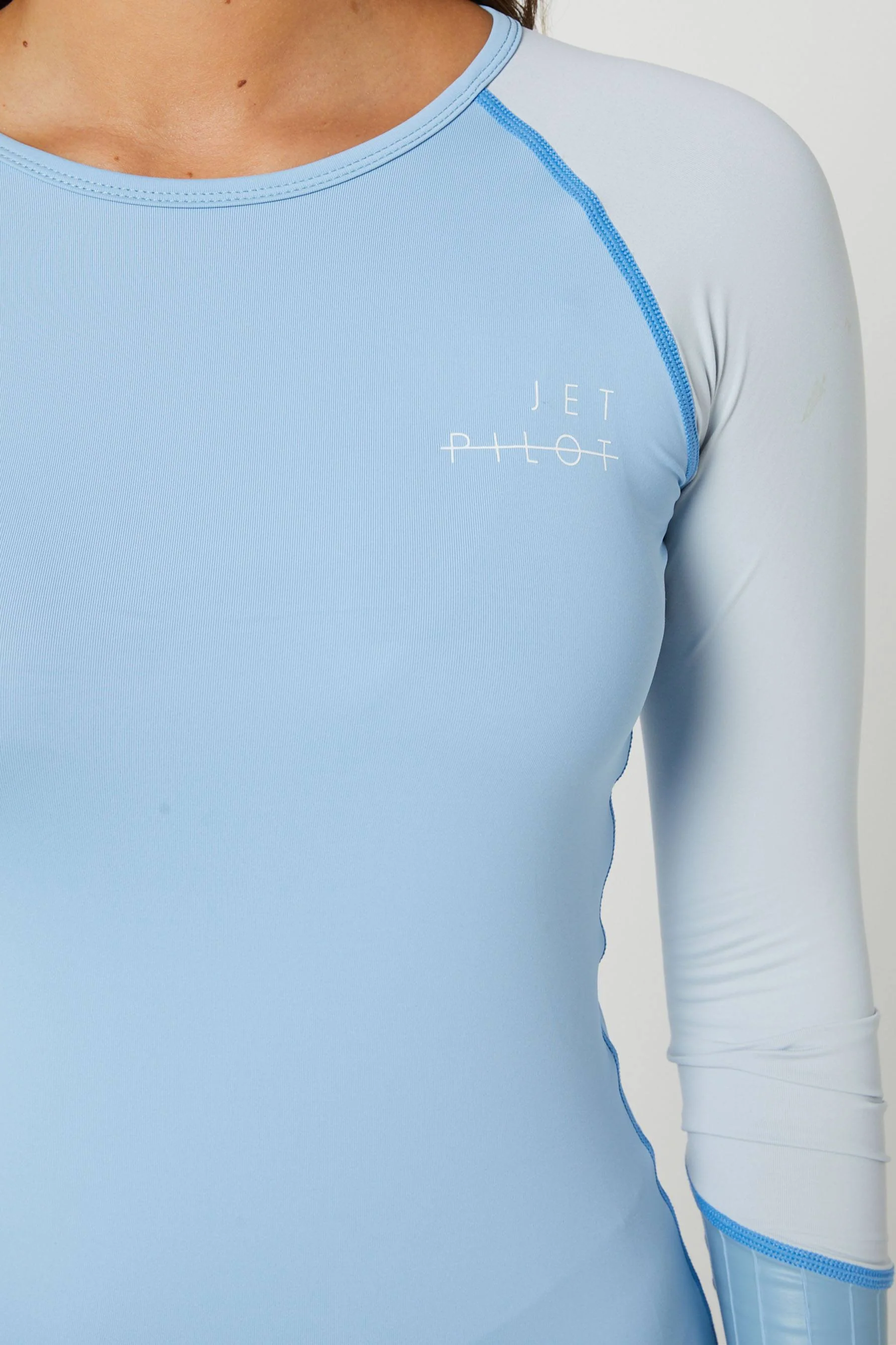 Jetpilot Cause Ladies L/S Rashie - Blue - Image 4