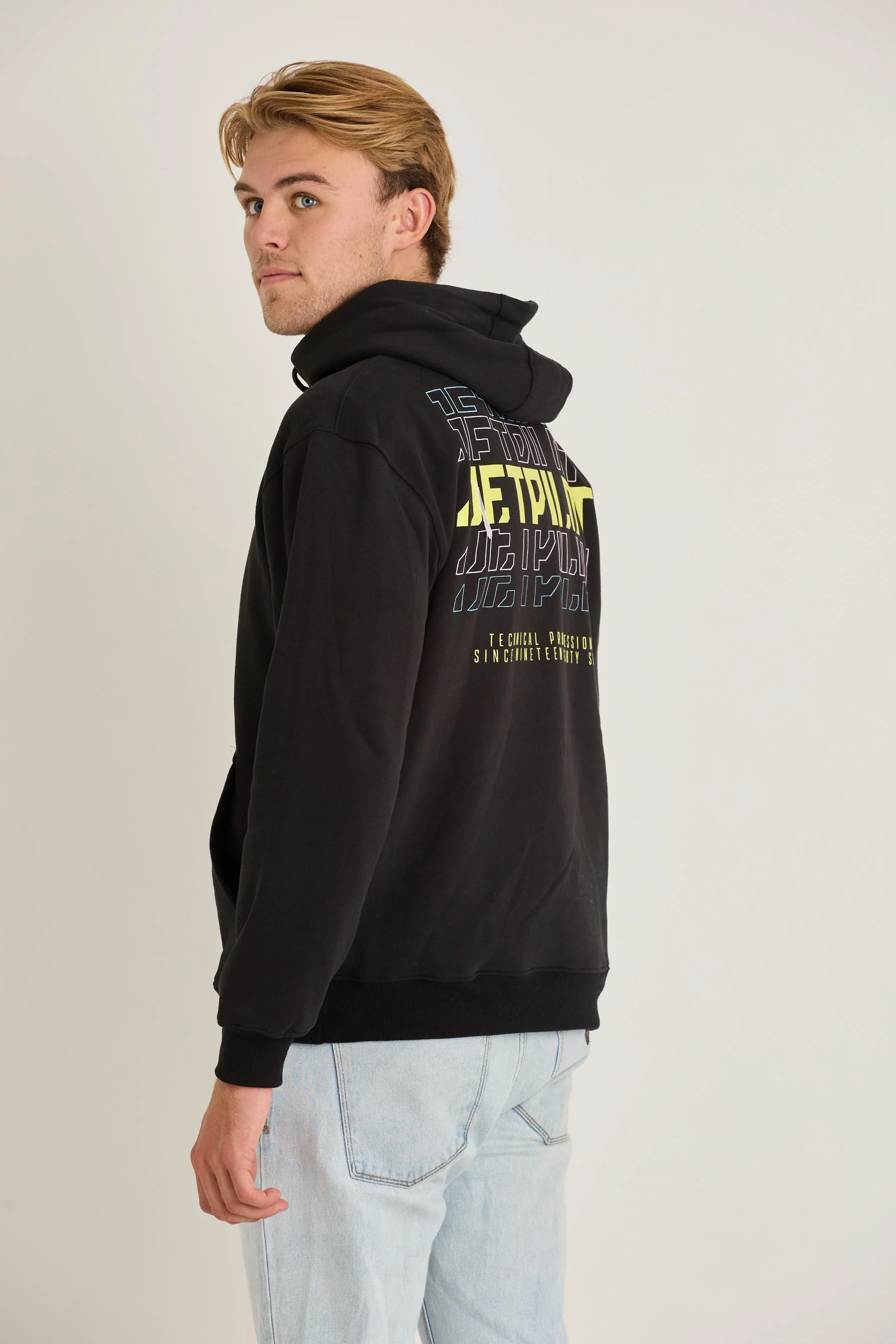 Jetpilot Devolve Mens Pullover - Black - Image 5