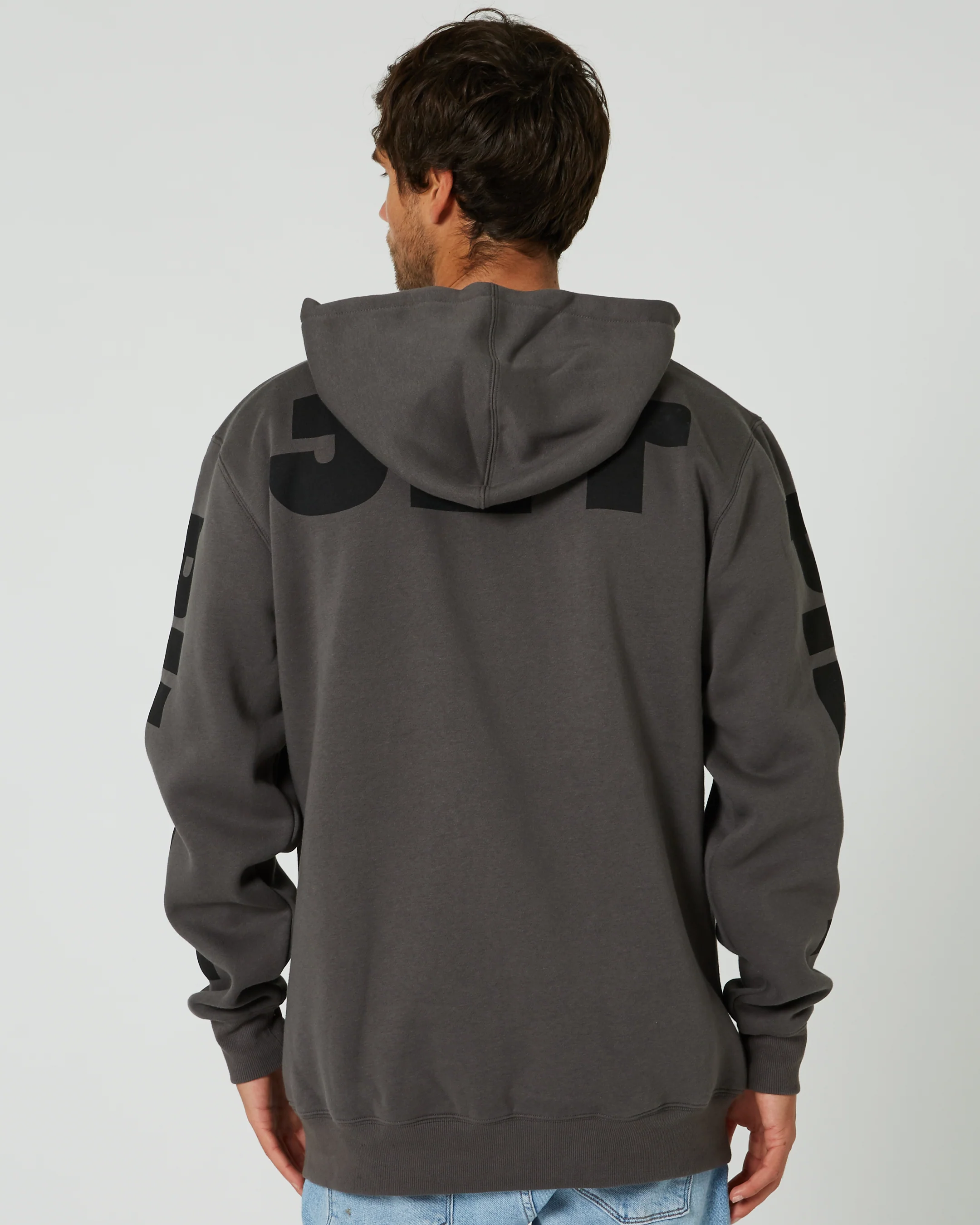 Jetpilot Divided Mens Zip-Up Hoodie - Black - Image 16
