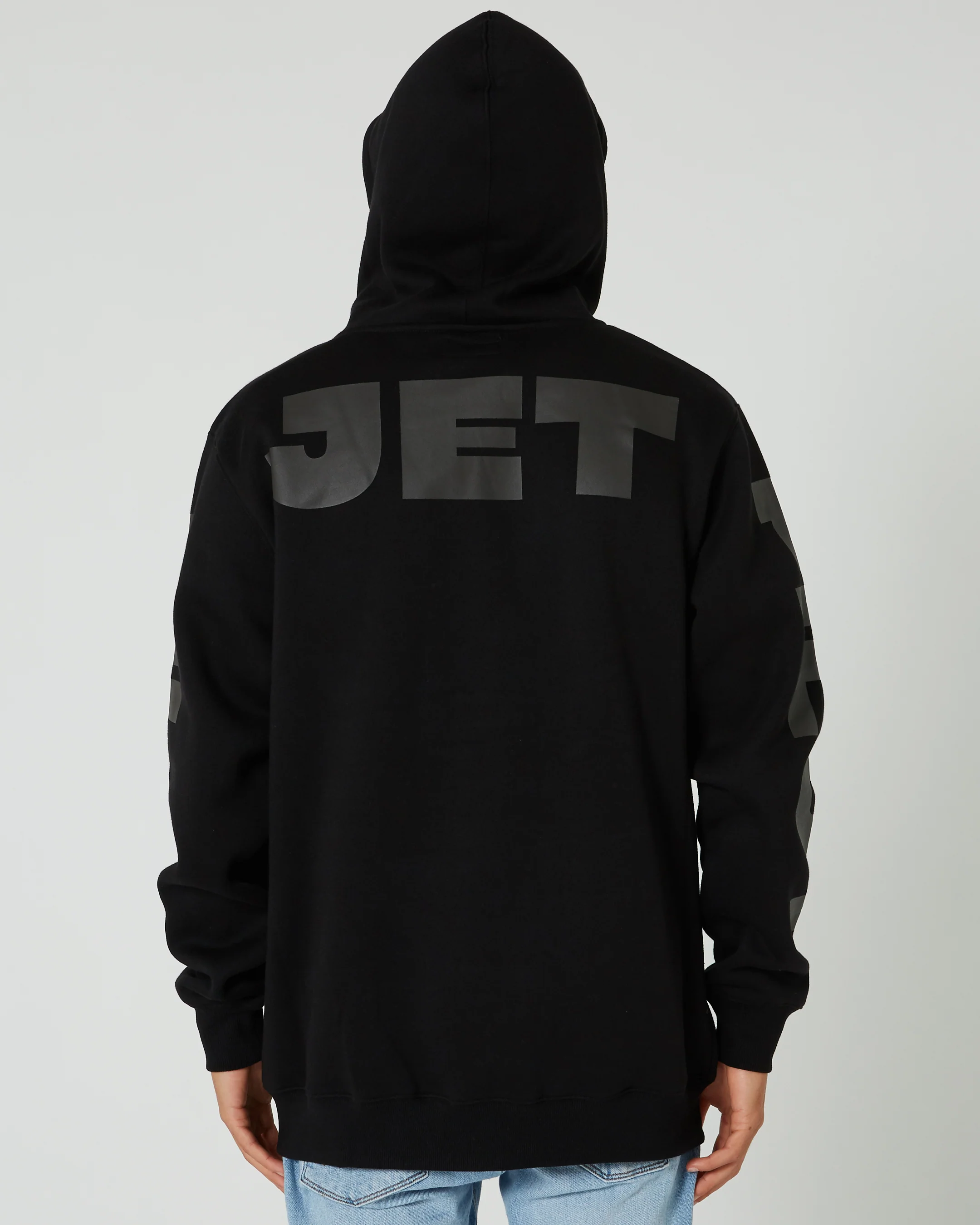 Jetpilot Divided Mens Zip-Up Hoodie - Black - Image 7