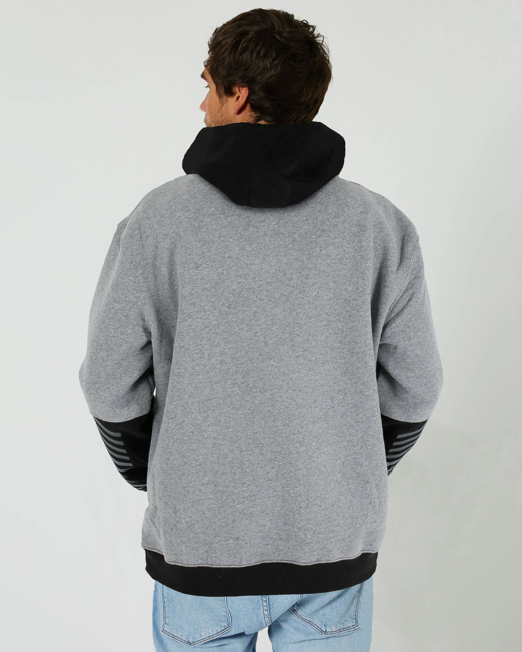 Jetpilot F4 Mens Pullover Hoodie - Charcoal/Black - Image 2