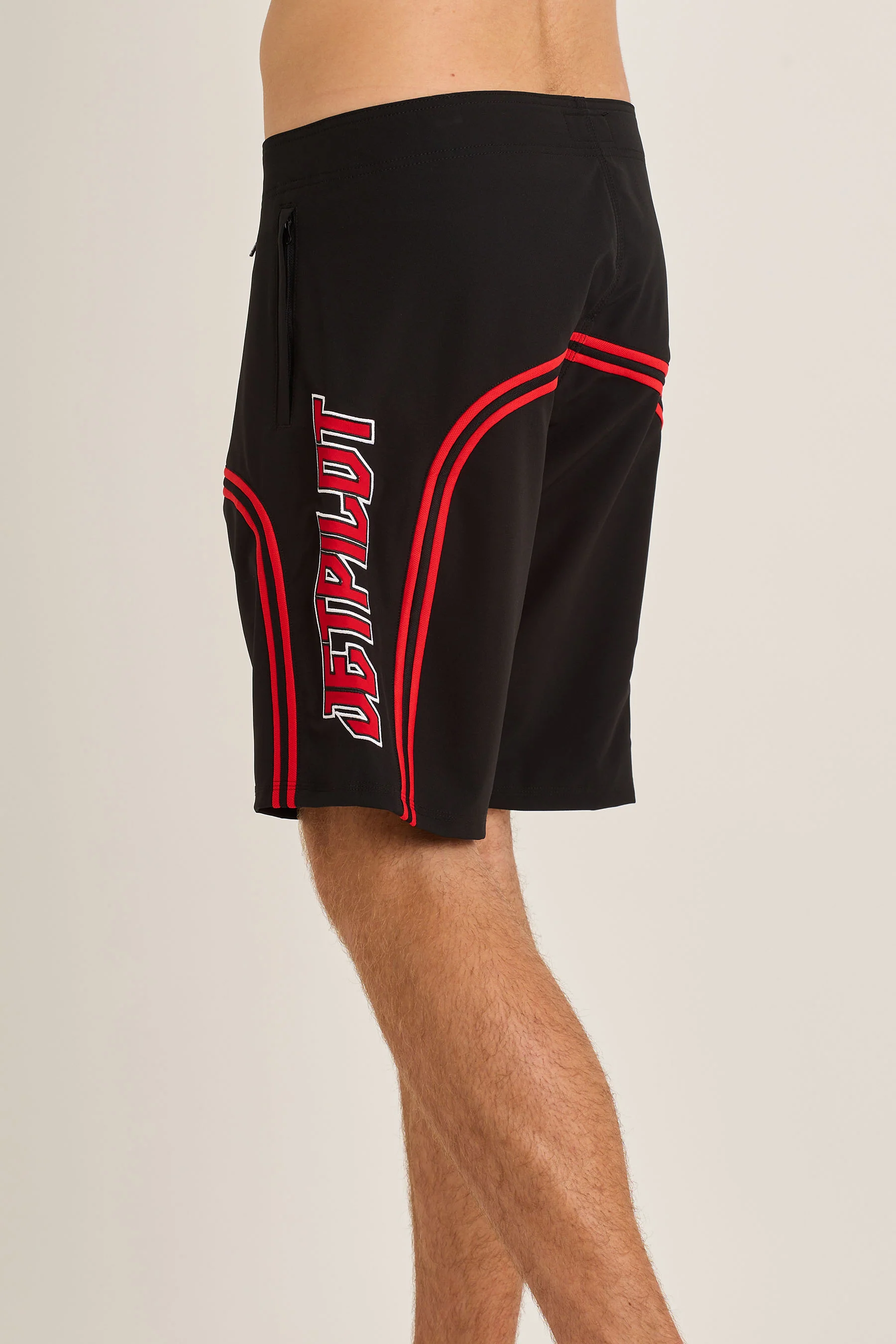 Jetpilot F5 Mens Boardshorts - Black/Red - Image 3