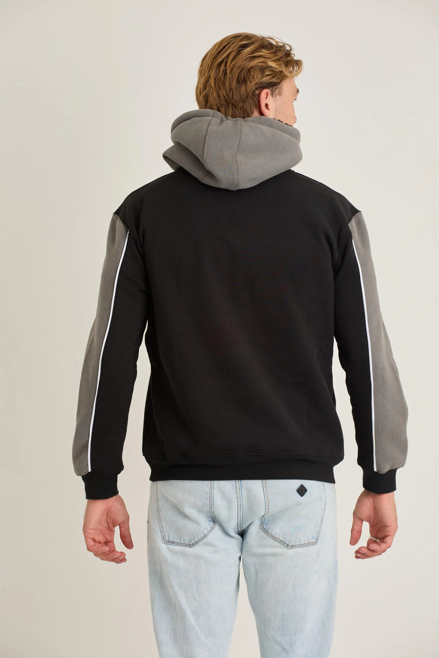 Jetpilot F5 Mens Pullover - Black/Charcoal - Image 5