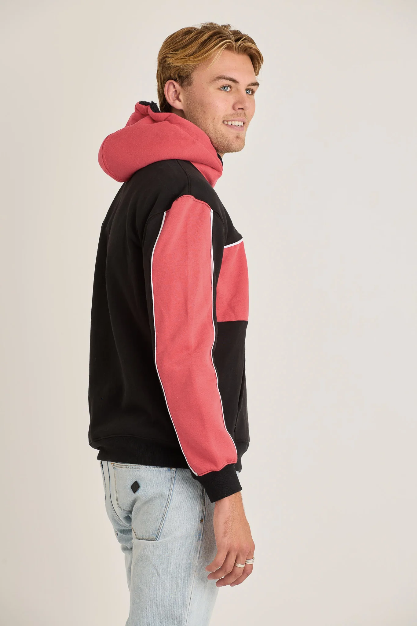 Jetpilot F5 Mens Pullover - Black/Red - Image 4