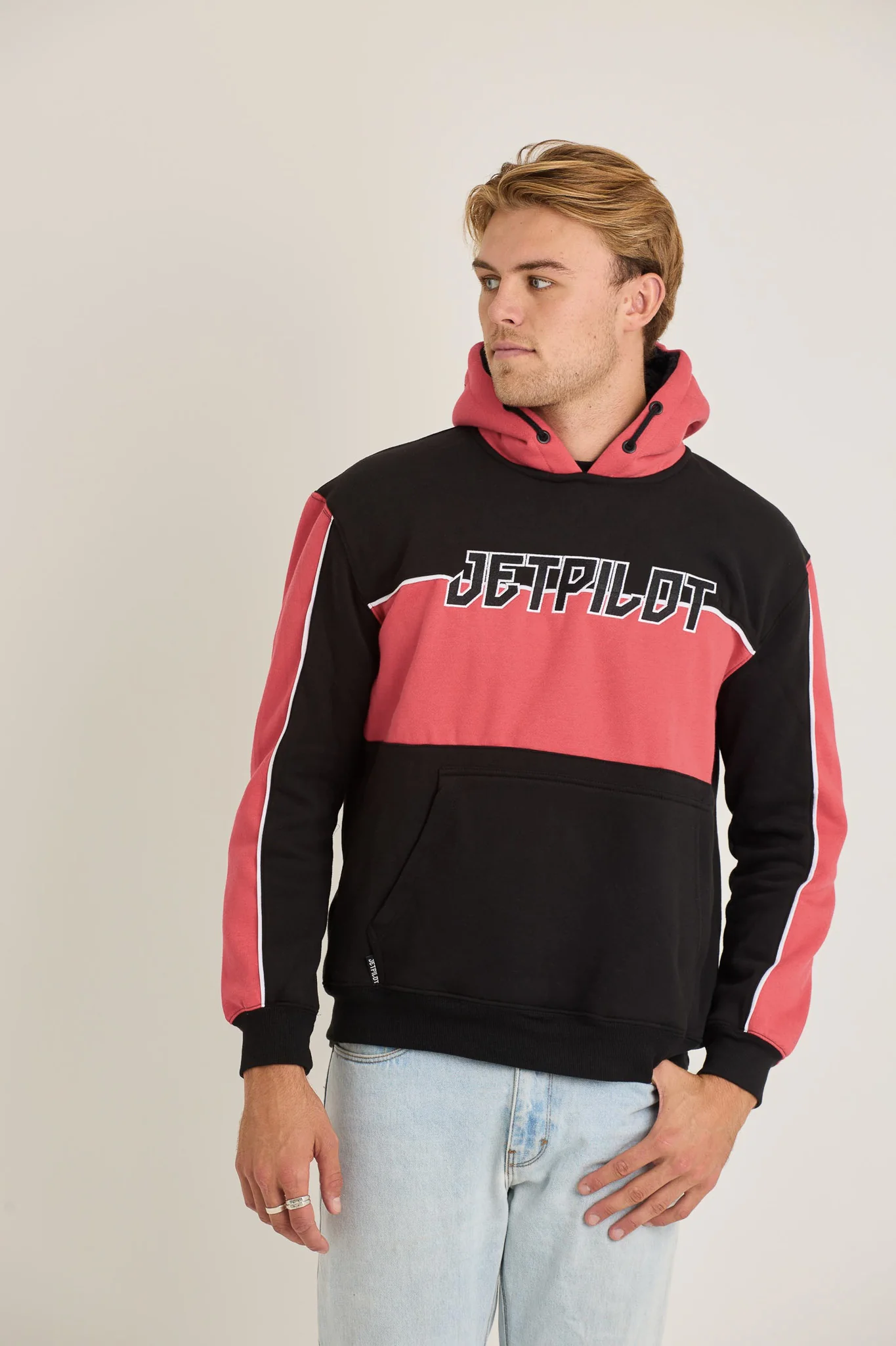 Jetpilot F5 Mens Pullover - Black/Red - Image 6