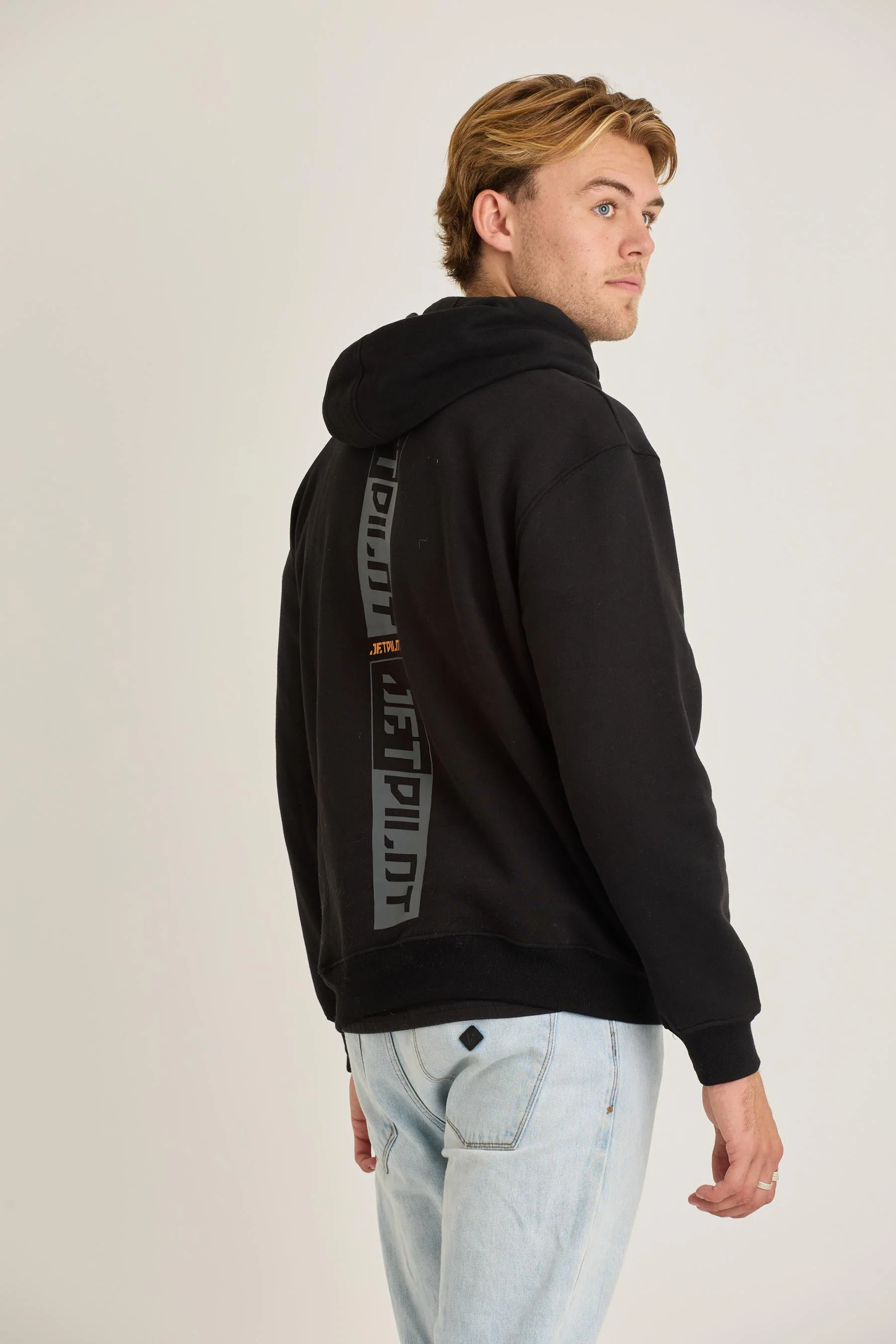 Jetpilot Freeride Mens Pullover - Black - Image 4