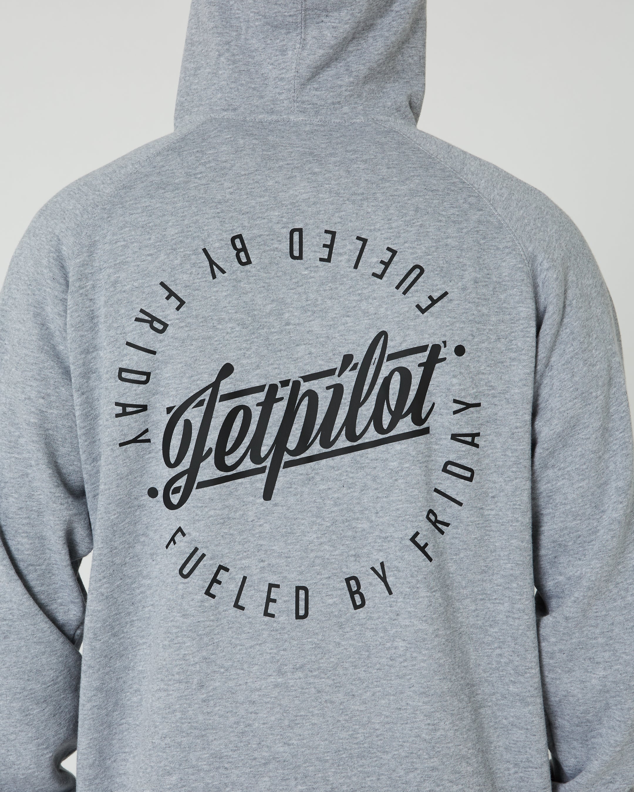 Jetpilot Friday Mens Zip-Up Hoodie - Heather - Image 6
