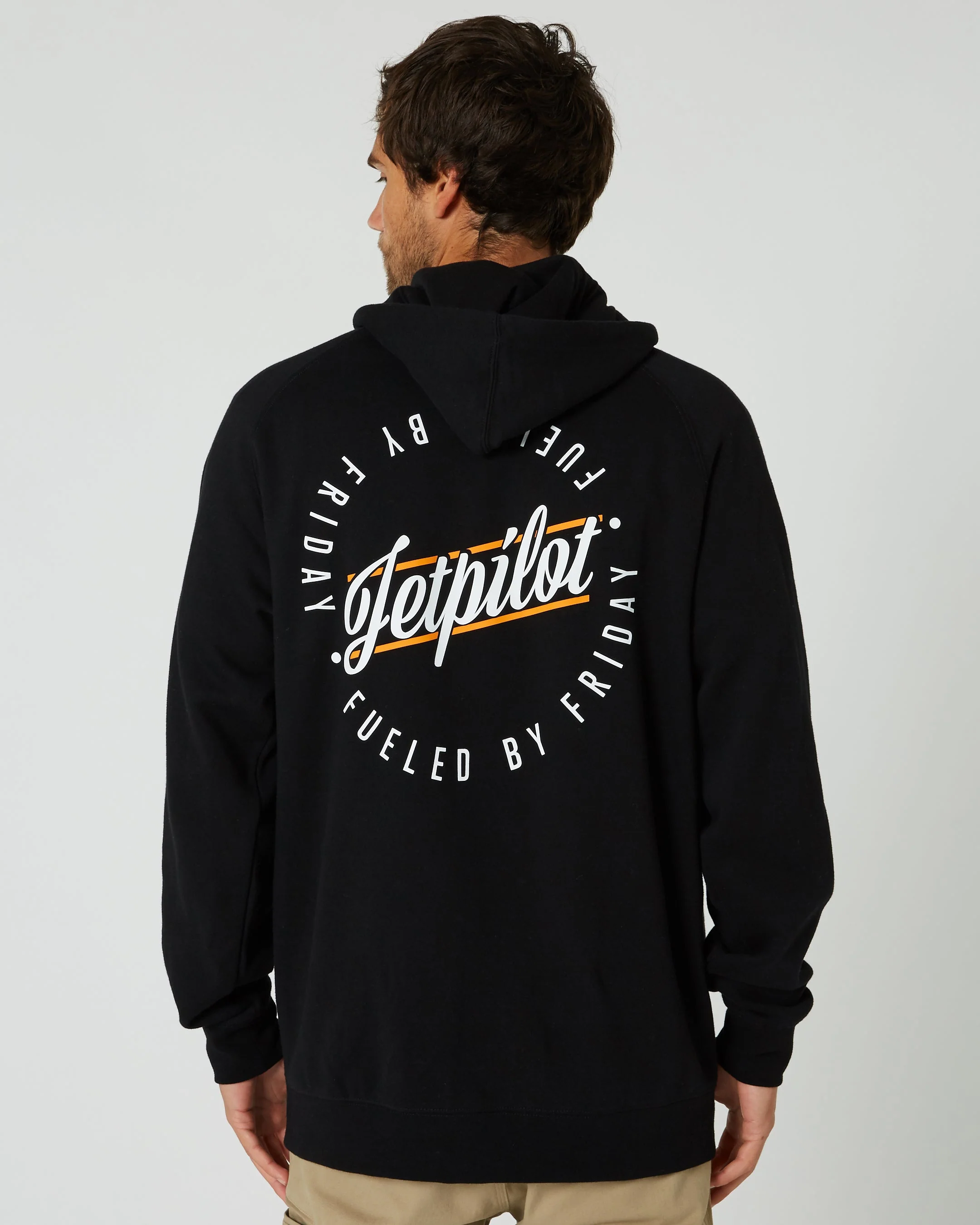 Jetpilot Friday Mens Zip-Up Hoodie - Black - Image 5