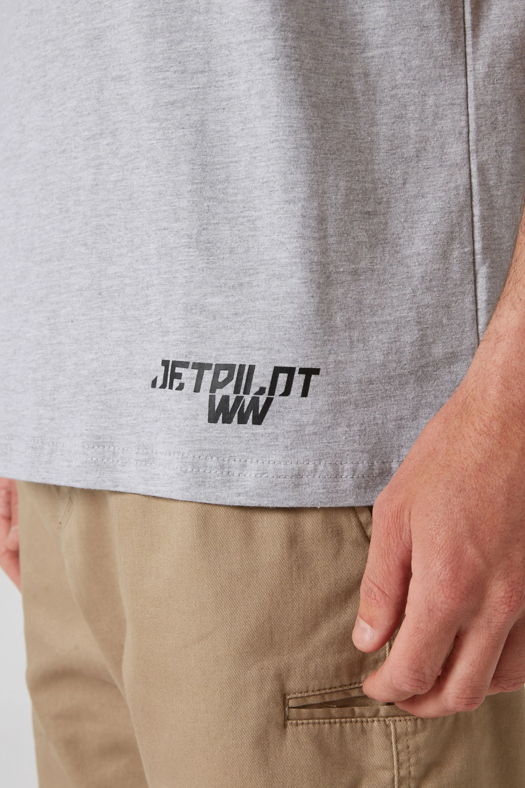 Jetpilot Fuel Low Hit Tee - Ice Marle - Image 4