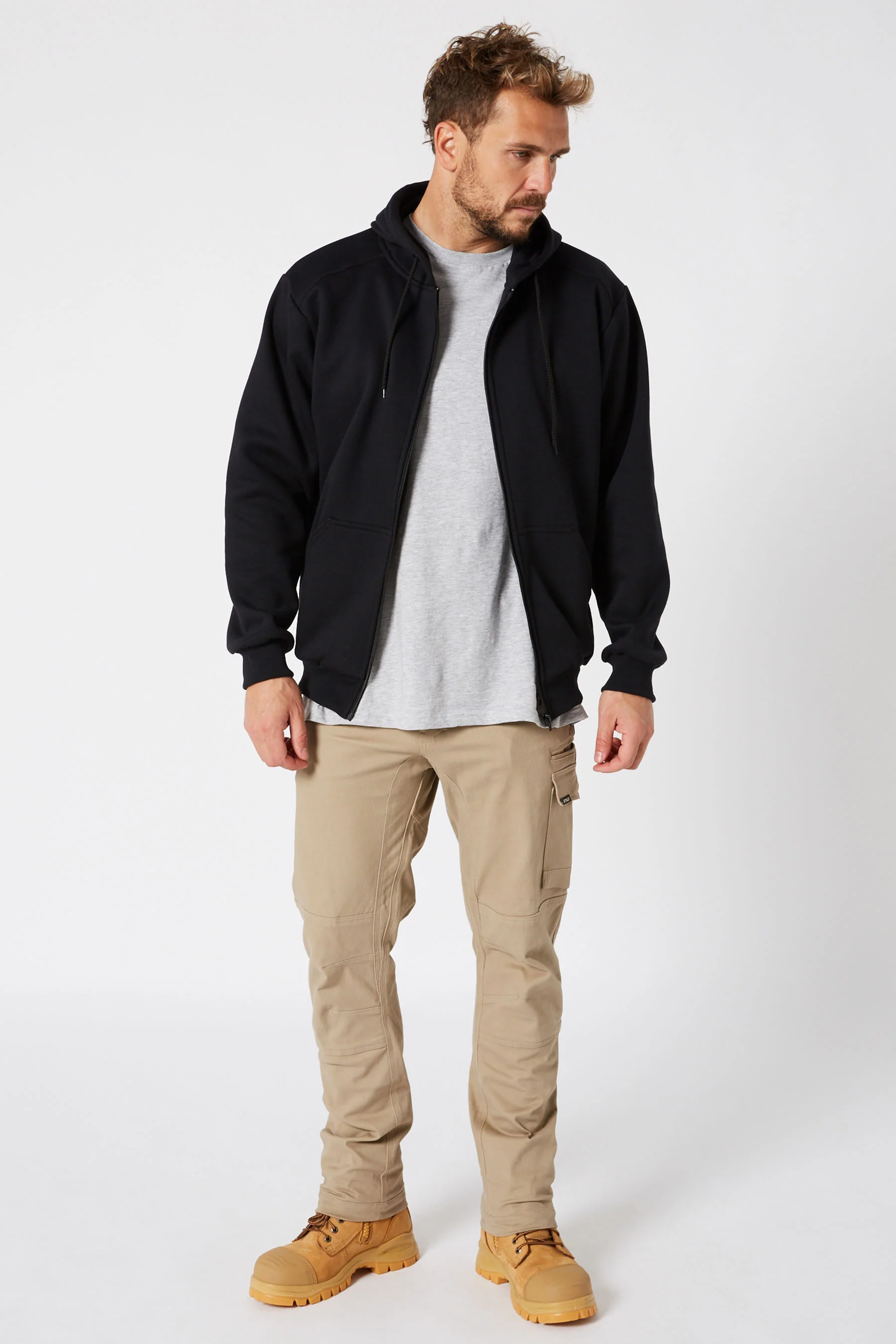 Jetpilot Fueled 2 Mens Zip Up Hoodie - Black - Image 6