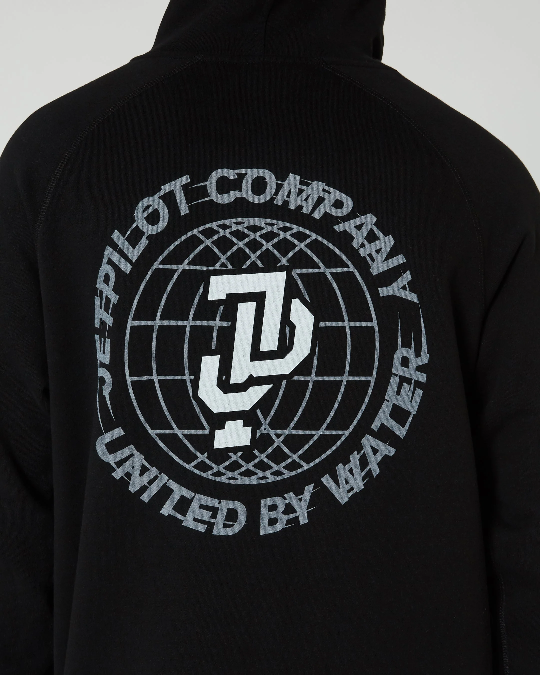 Jetpilot Global Mens Pullover Hoodie - Black - Image 6