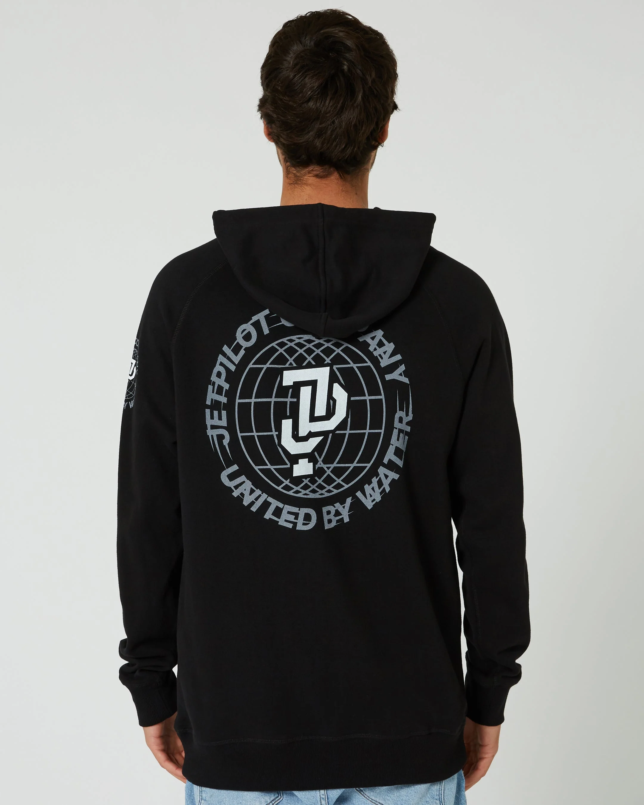 Jetpilot Global Mens Pullover Hoodie - Black - Image 8