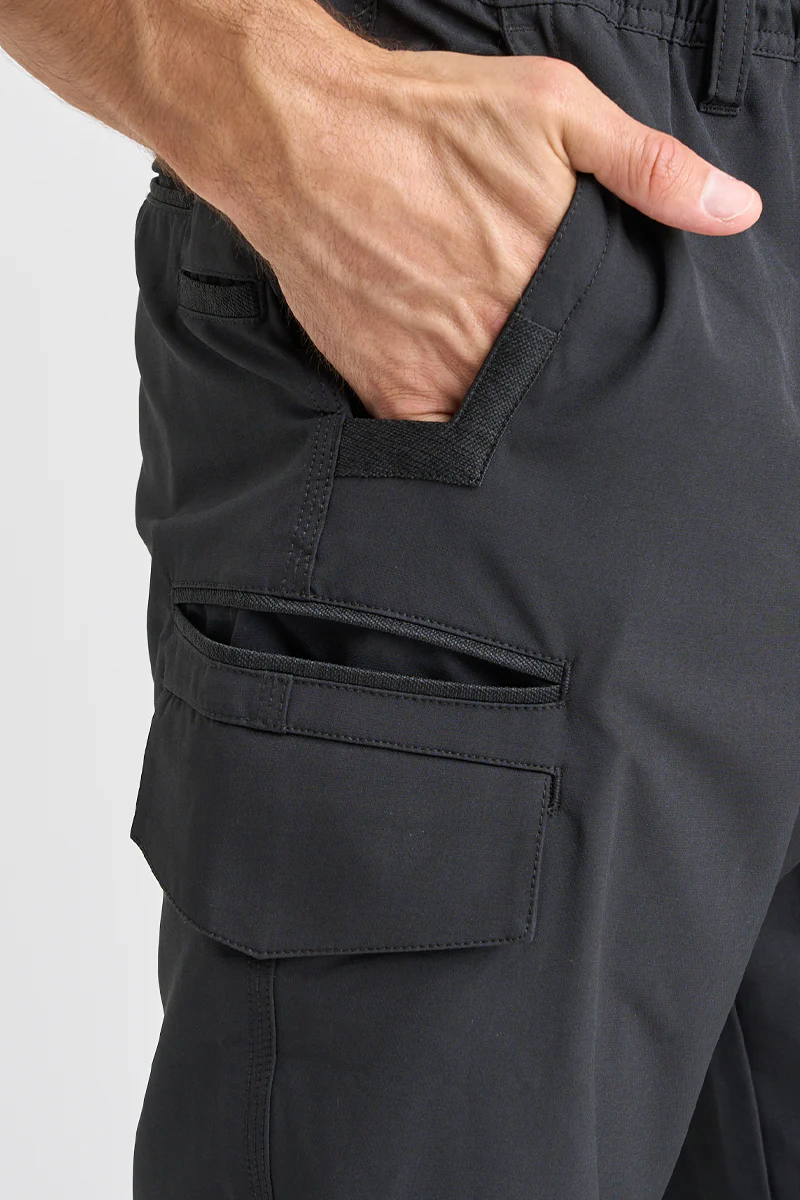 Jet-Lite Hybrid Elastic Waist Cuff Pant - Black - Image 5