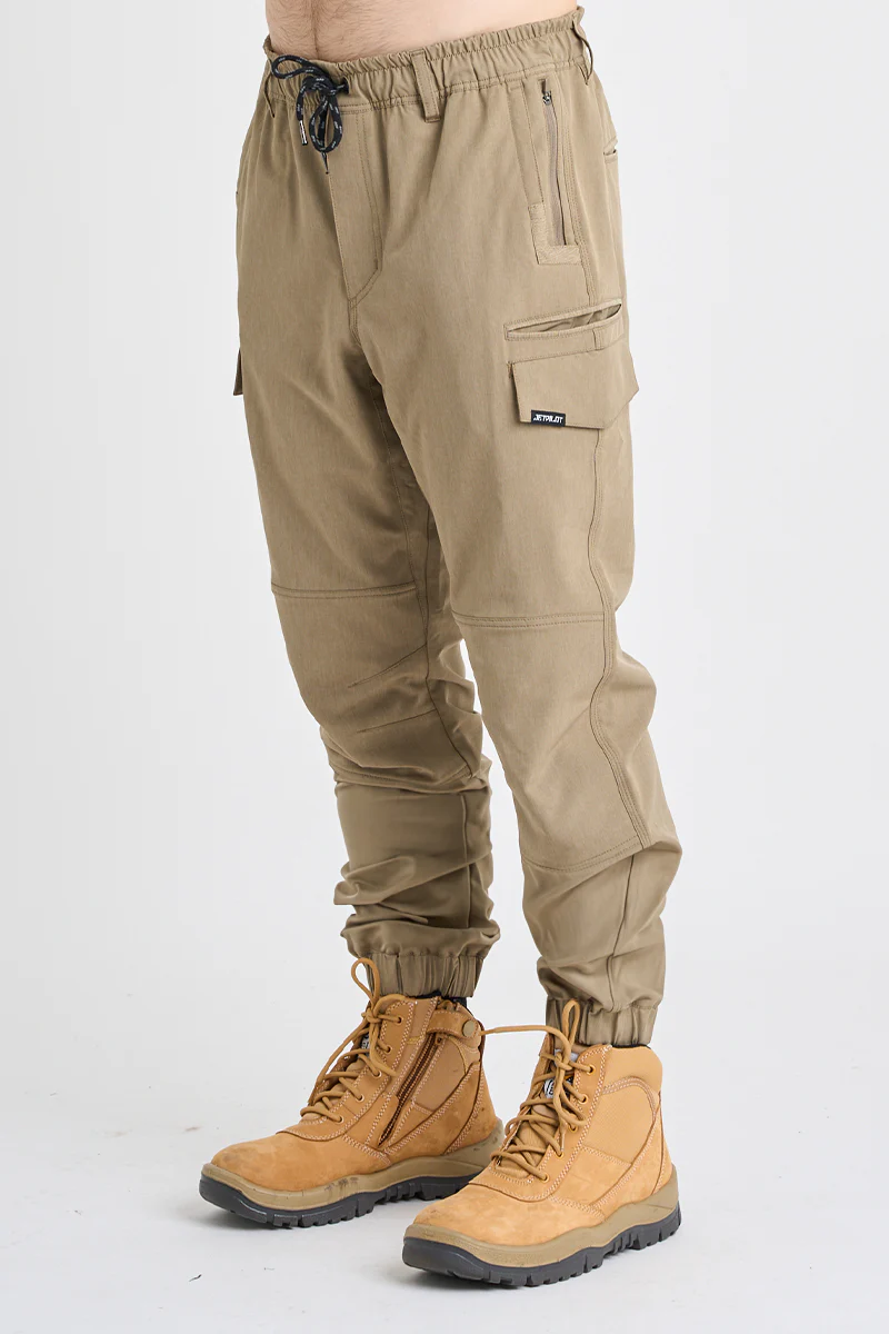 Jet-Lite Hybrid Elastic Waist Cuff Pant - Khaki - Image 3