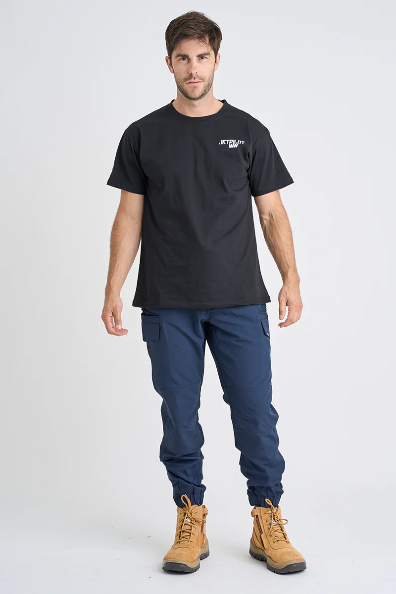 Jet-Lite Hybrid Elastic Waist Cuff Pant - Navy - Image 2