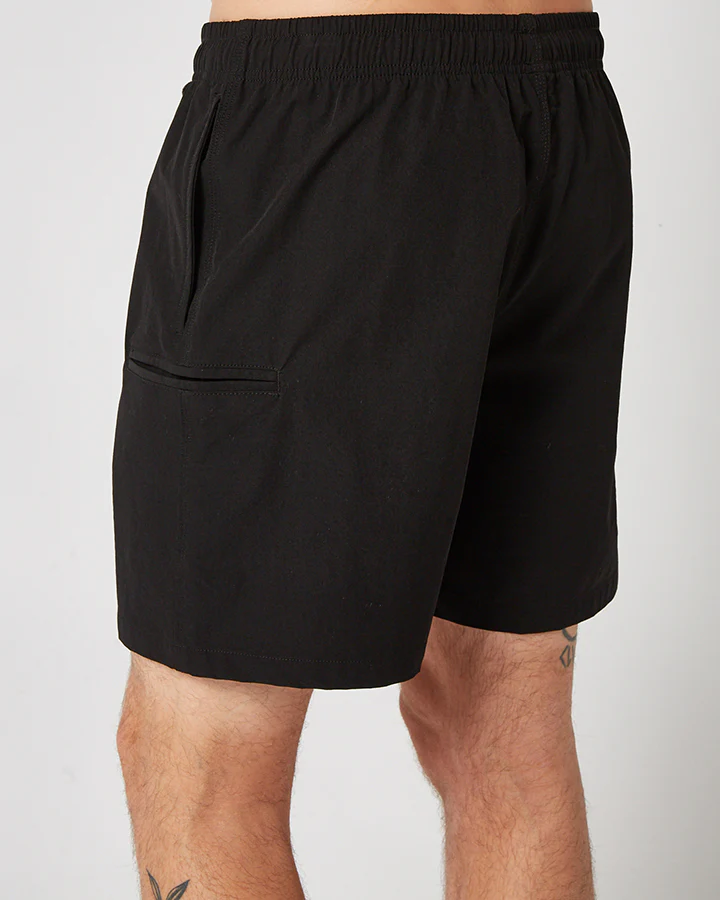 Jetpilot Jet-Lite Mens Elasticated Boardshort - Black - Image 3