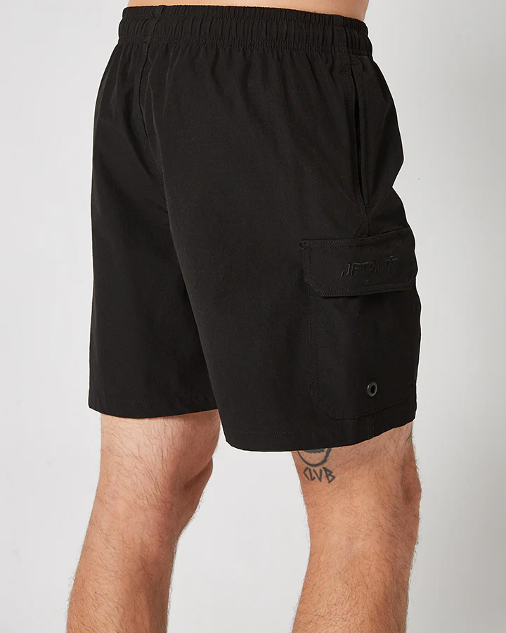 Jetpilot Jet-Lite Mens Elasticated Boardshort - Black - Image 4