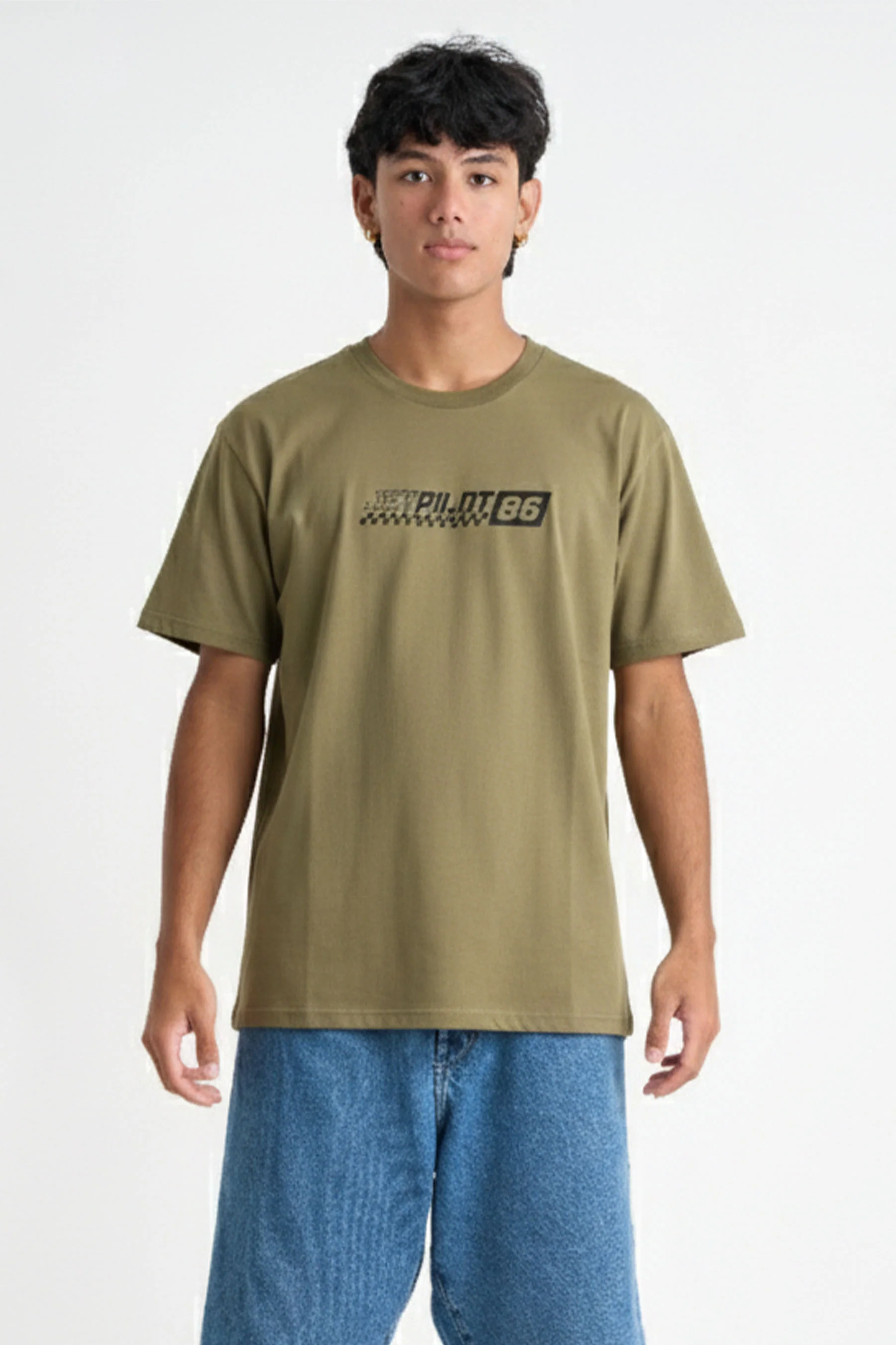 Jetpilot 86 Speedway Tee - Army