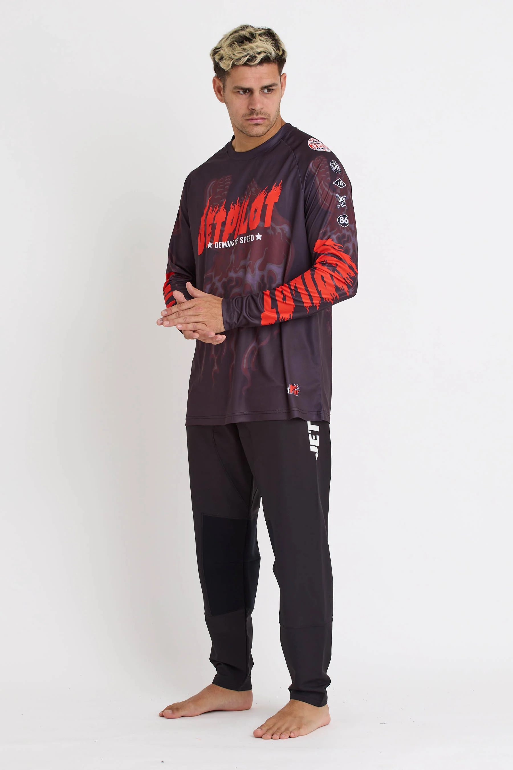 Jetpilot Bandit Jersey - Black - Image 2