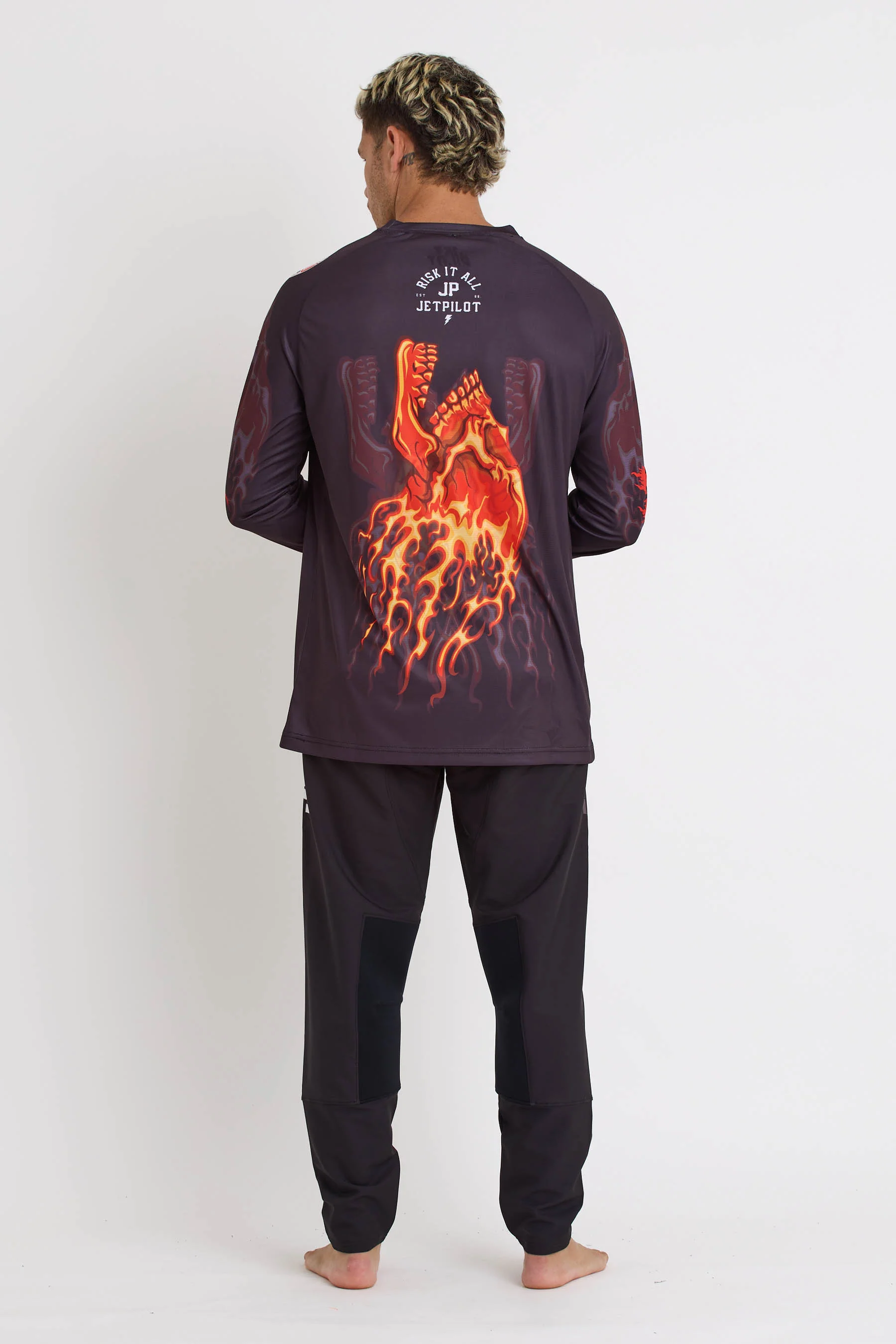 Jetpilot Bandit Jersey - Black - Image 3