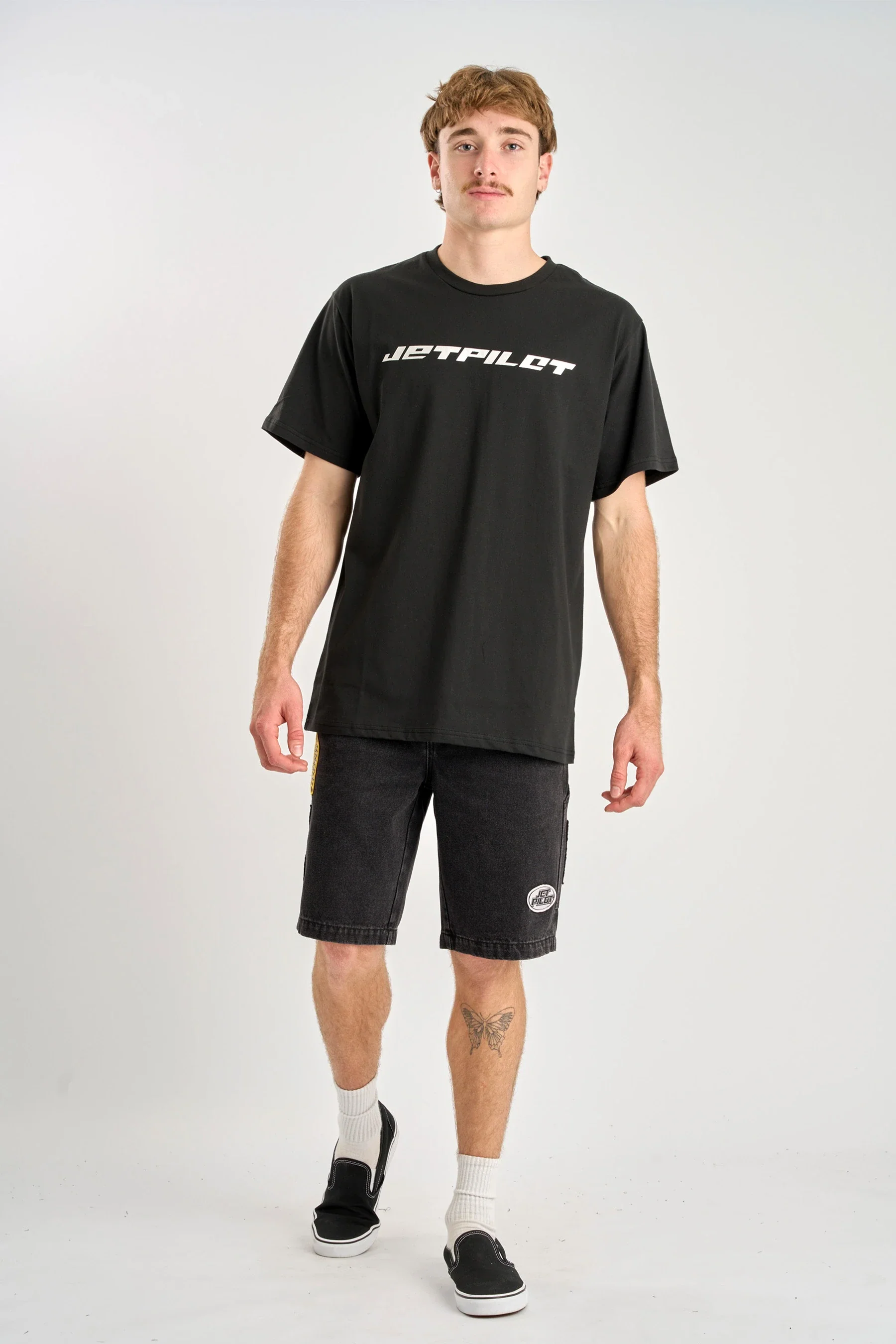 Jetpilot Blade Heavy Tee - Black/Silver - Image 2