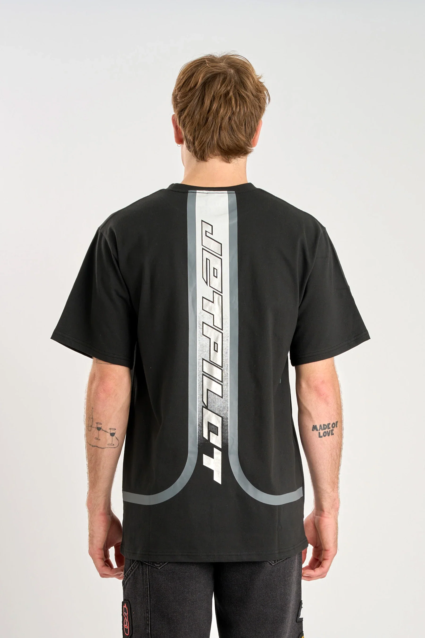 Jetpilot Blade Heavy Tee - Black/Silver - Image 4