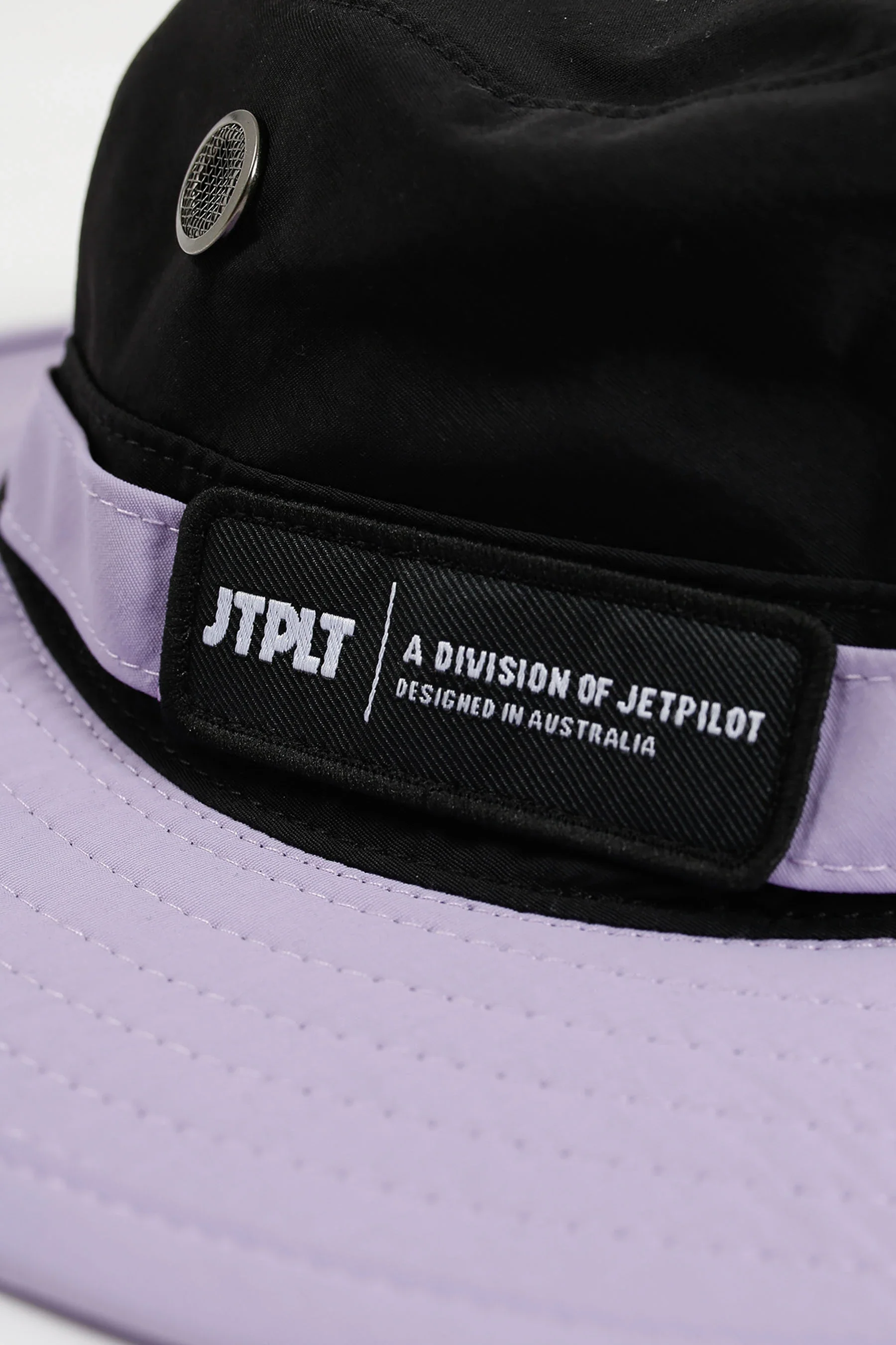 Jetpilot Boonie Nylon Short Brim - Black/Lavender - Image 6