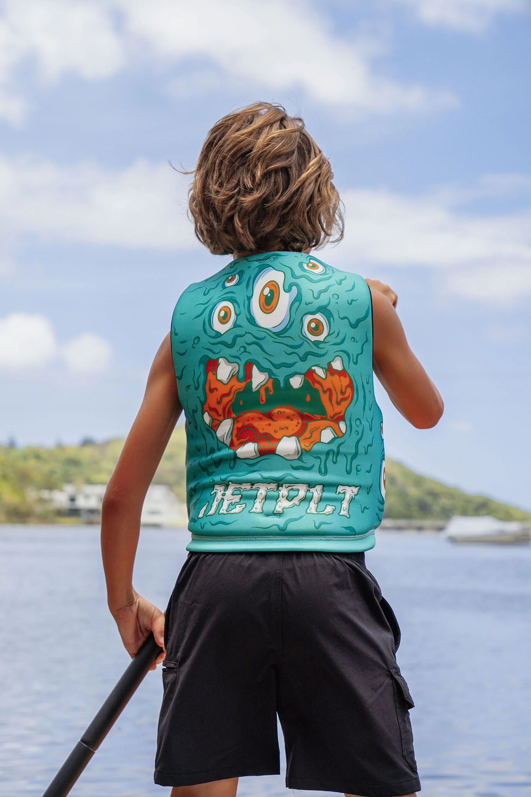 Jetpilot Cause Kids Life Jacket - Monster Green - Image 4