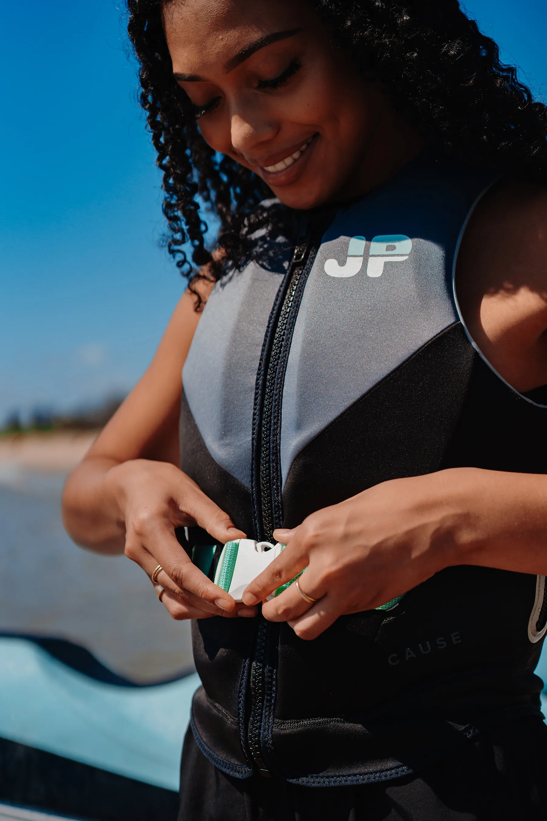 Jetpilot Cause Ladies Life Jacket - Char/Black - Image 6