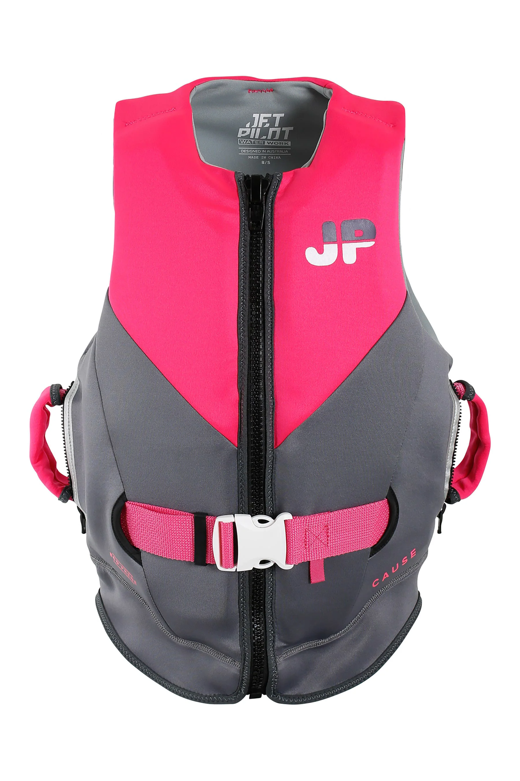 Jetpilot Cause Ladies Life Jacket - Pink/Charcoal - Image 3