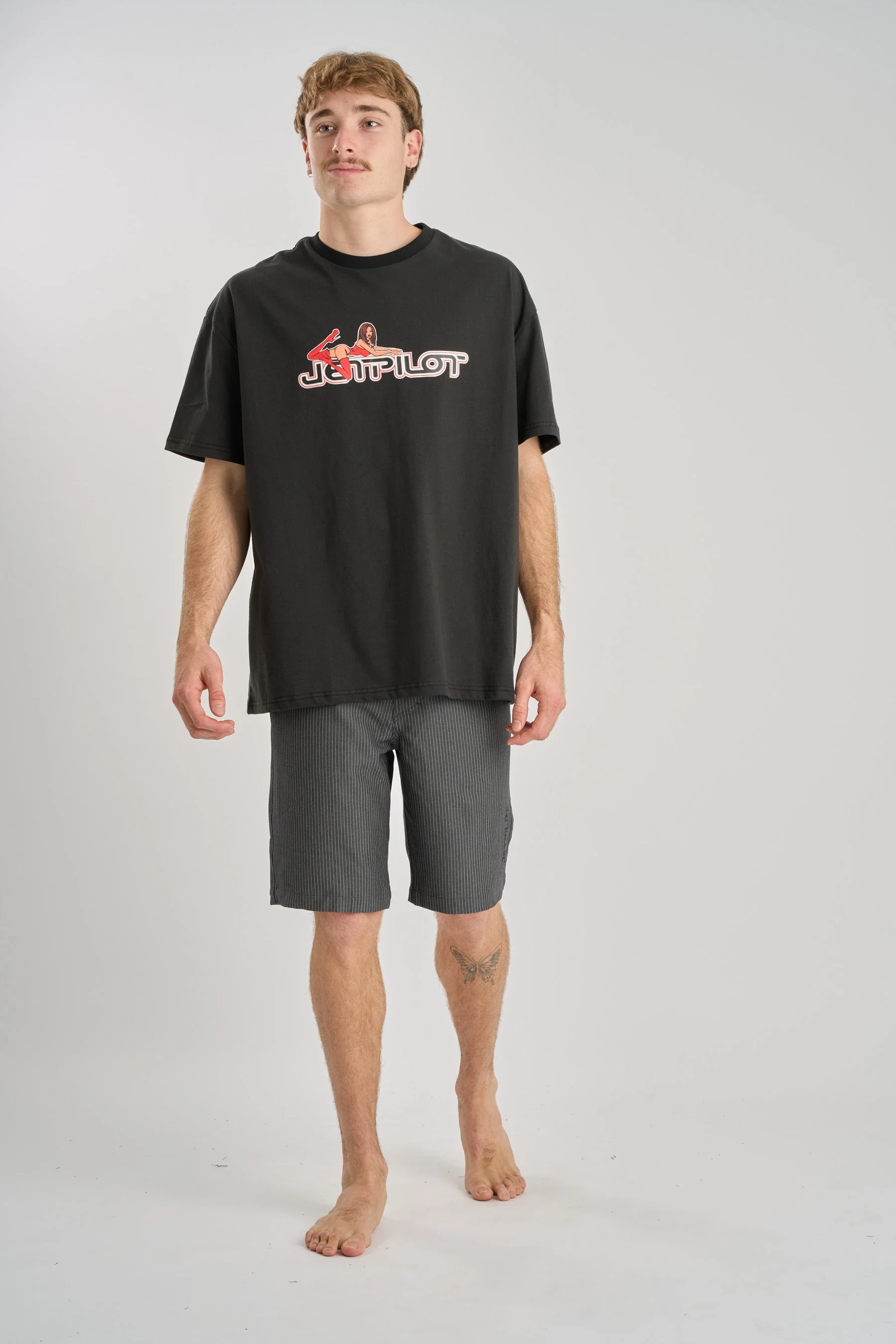 Jetpilot Check Ya Walkshort - Charcoal - Image 2