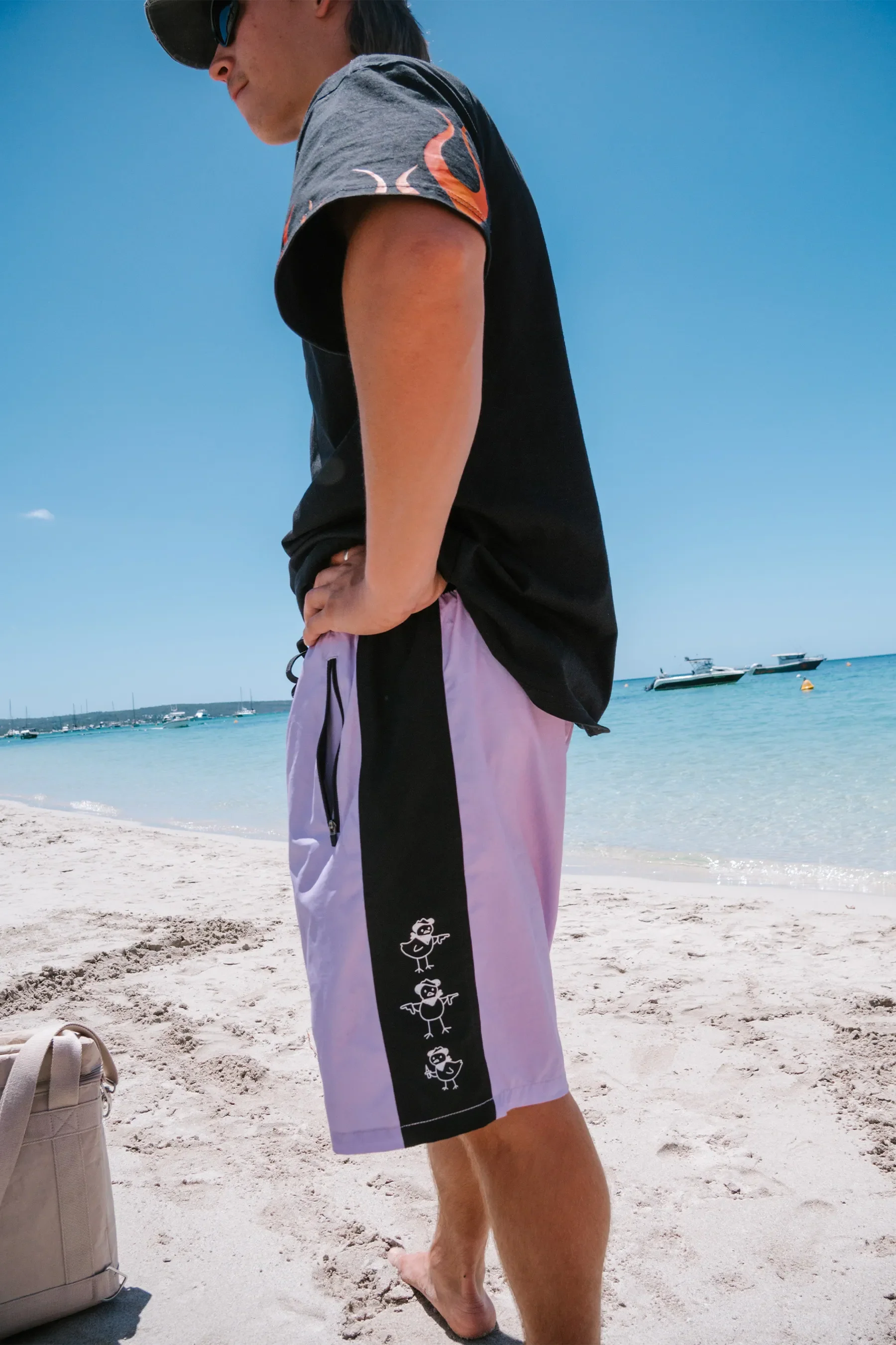 Jetpilot Chicken Boardshorts - Lavender - Image 9