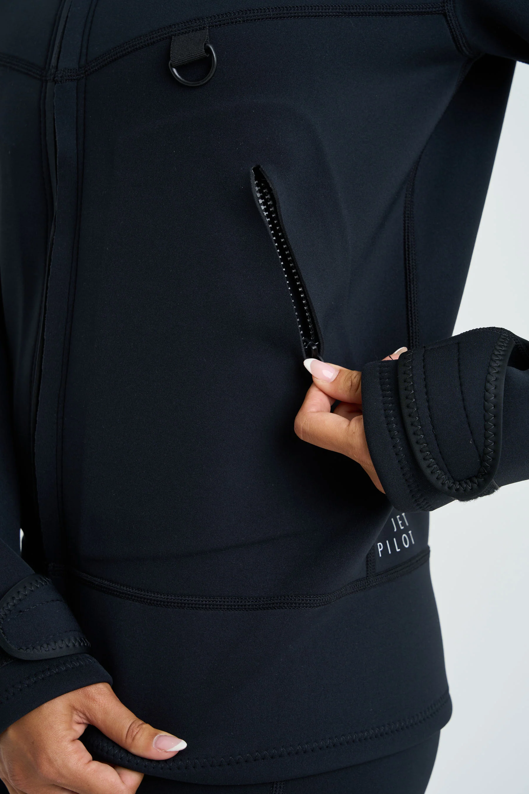 Jetpilot Corp 2mm Ladies Tour Coat - Black - Image 8