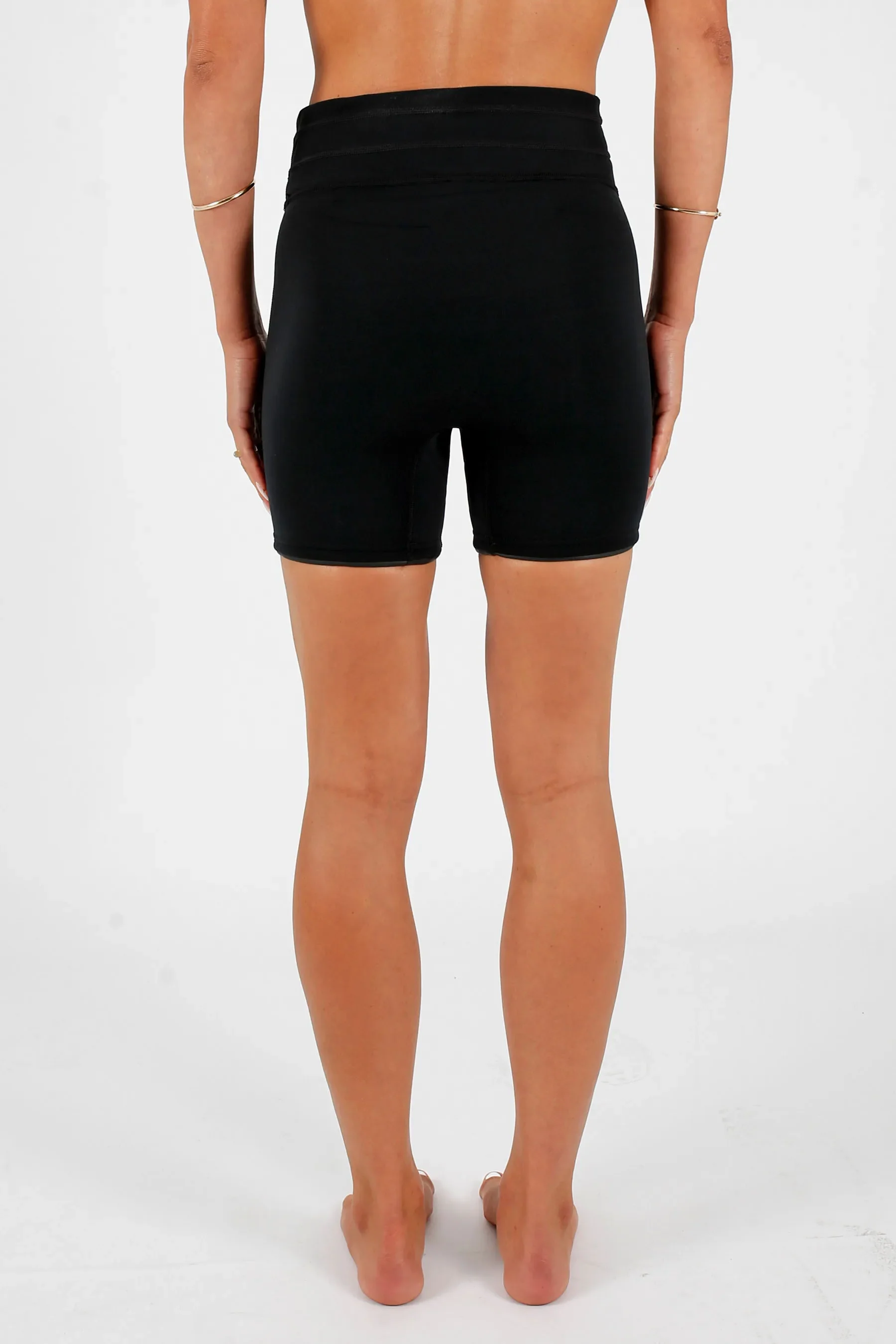 Jetpilot Corp 5" High Waisted Neoprene Short - Black - Image 4