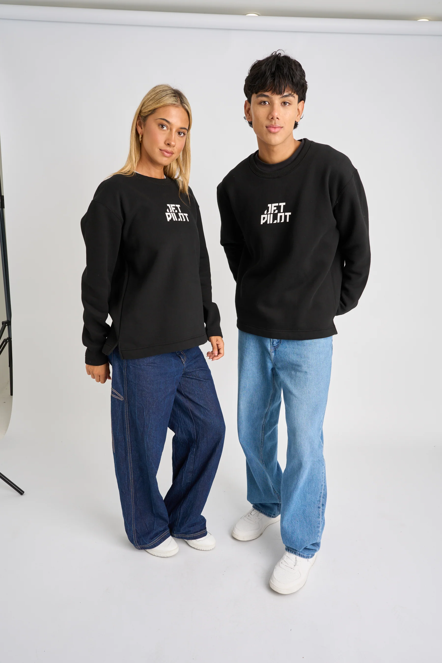 Jetpilot Corp Crew Sweatshirt - Black - Image 2