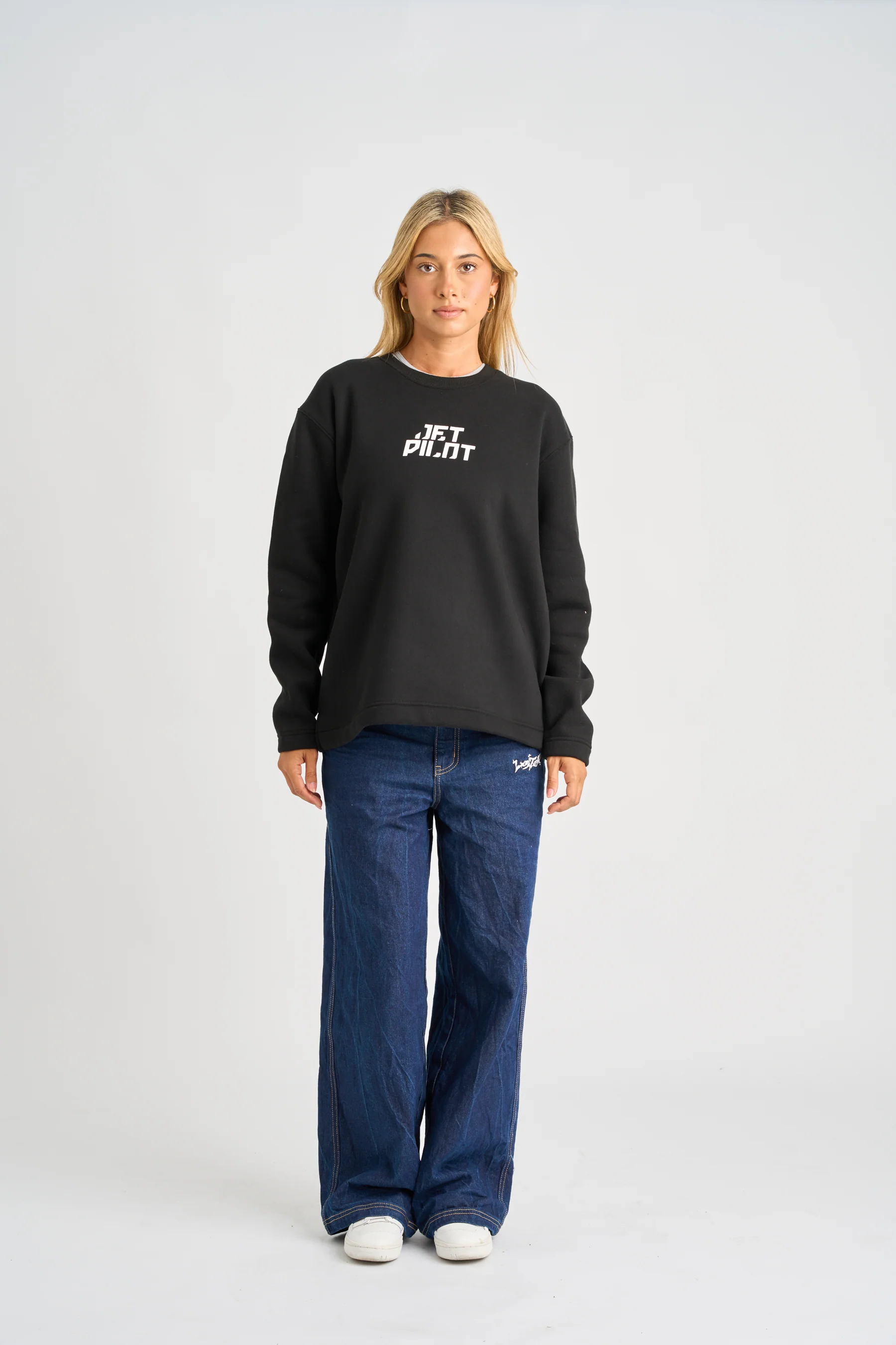 Jetpilot Corp Crew Sweatshirt - Black - Image 4