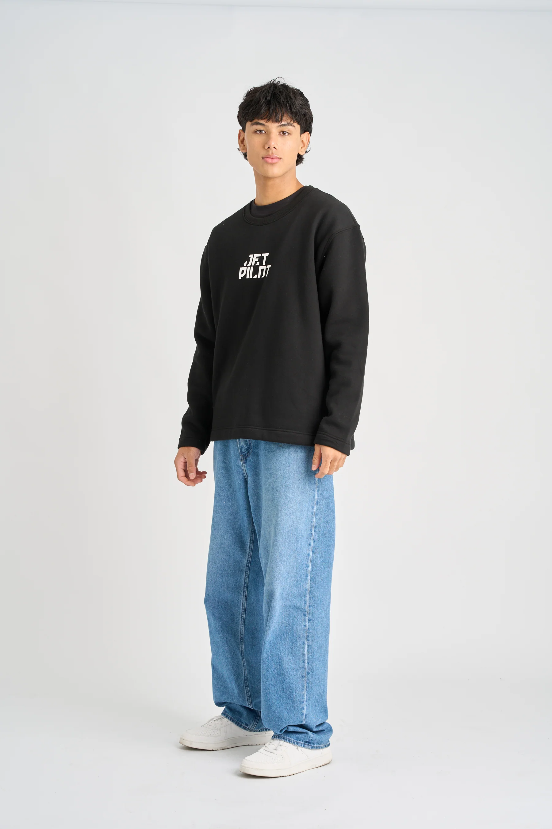 Jetpilot Corp Crew Sweatshirt - Black - Image 5