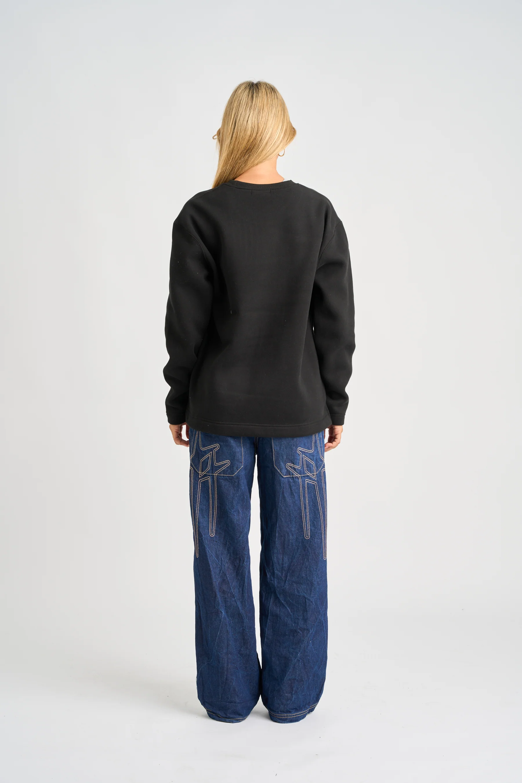 Jetpilot Corp Crew Sweatshirt - Black - Image 8