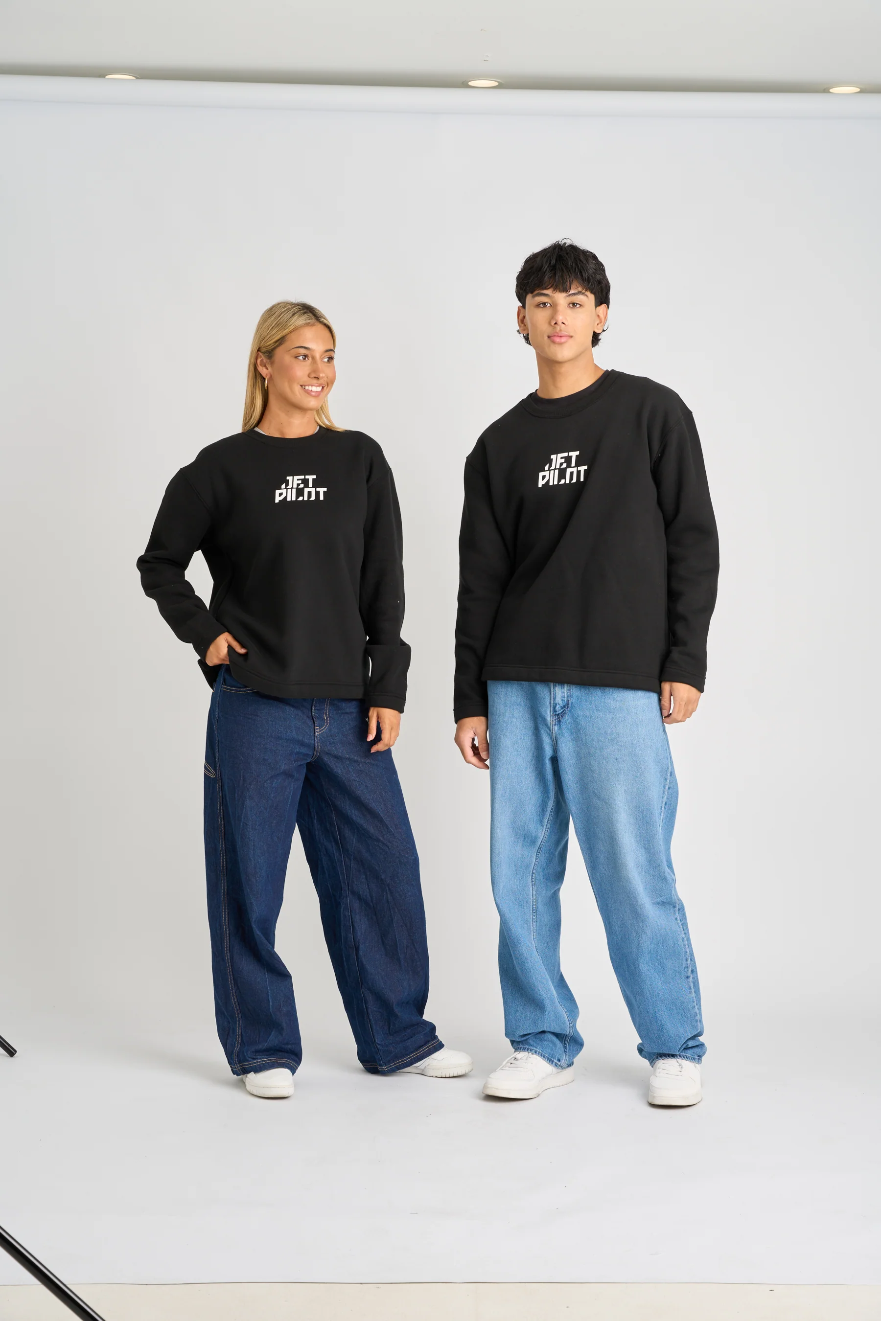 Jetpilot Corp Crew Sweatshirt - Black - Image 9