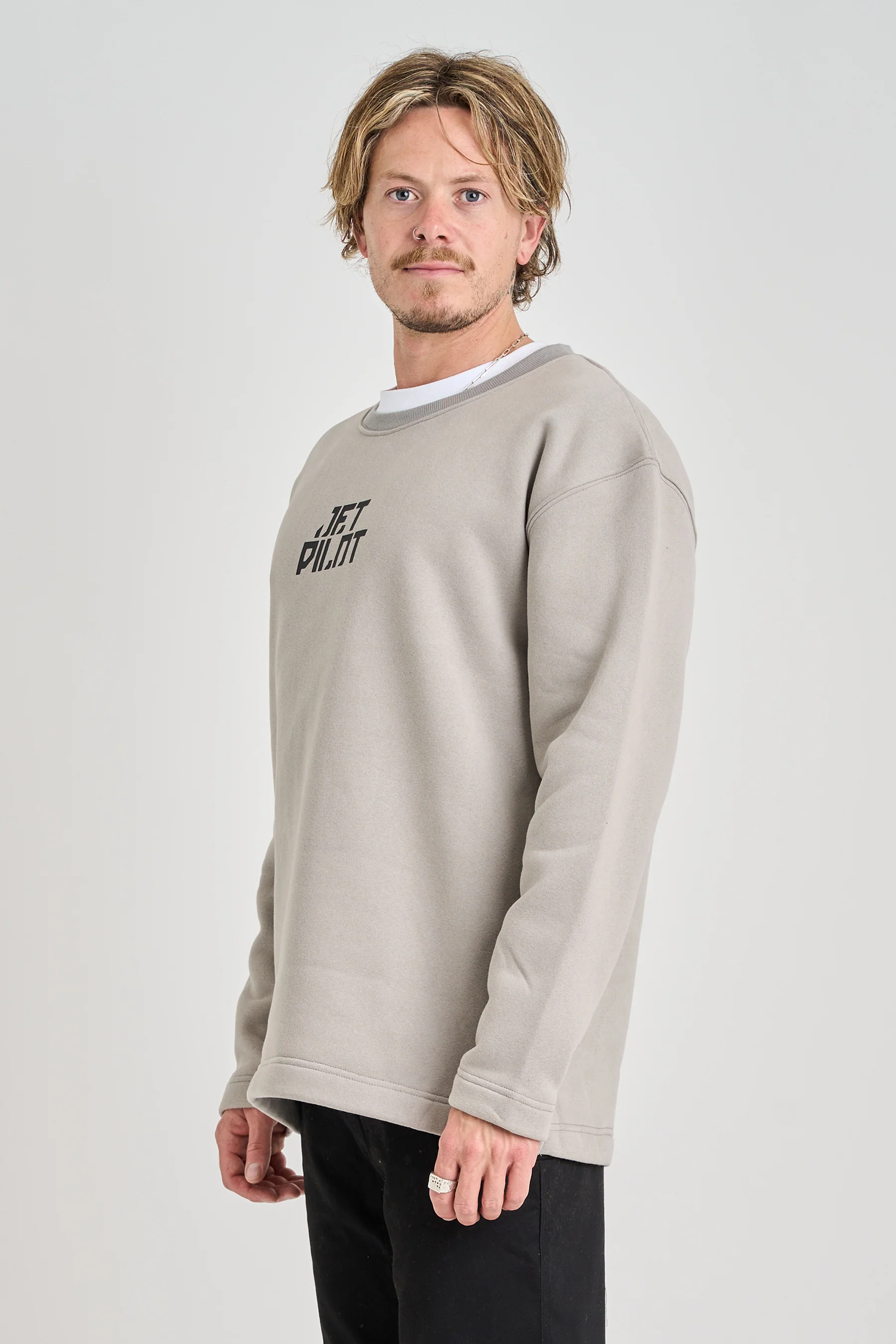 Jetpilot Corp Crew Sweatshirt - Storm - Image 2
