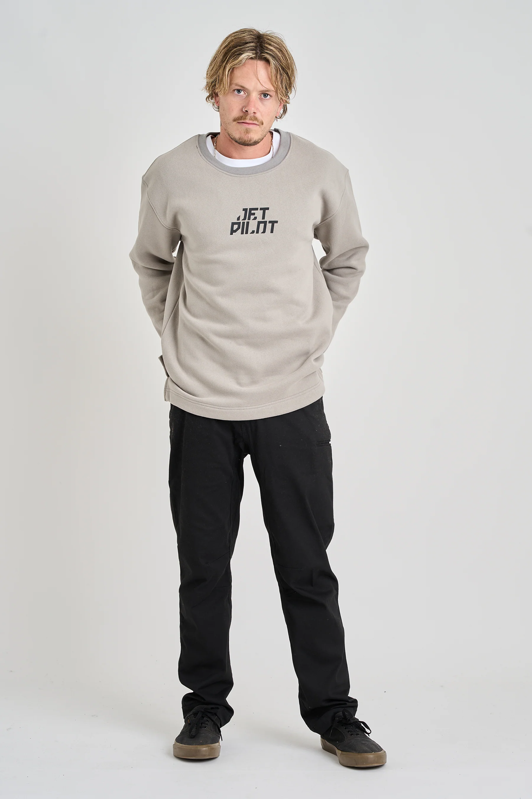 Jetpilot Corp Crew Sweatshirt - Storm - Image 4