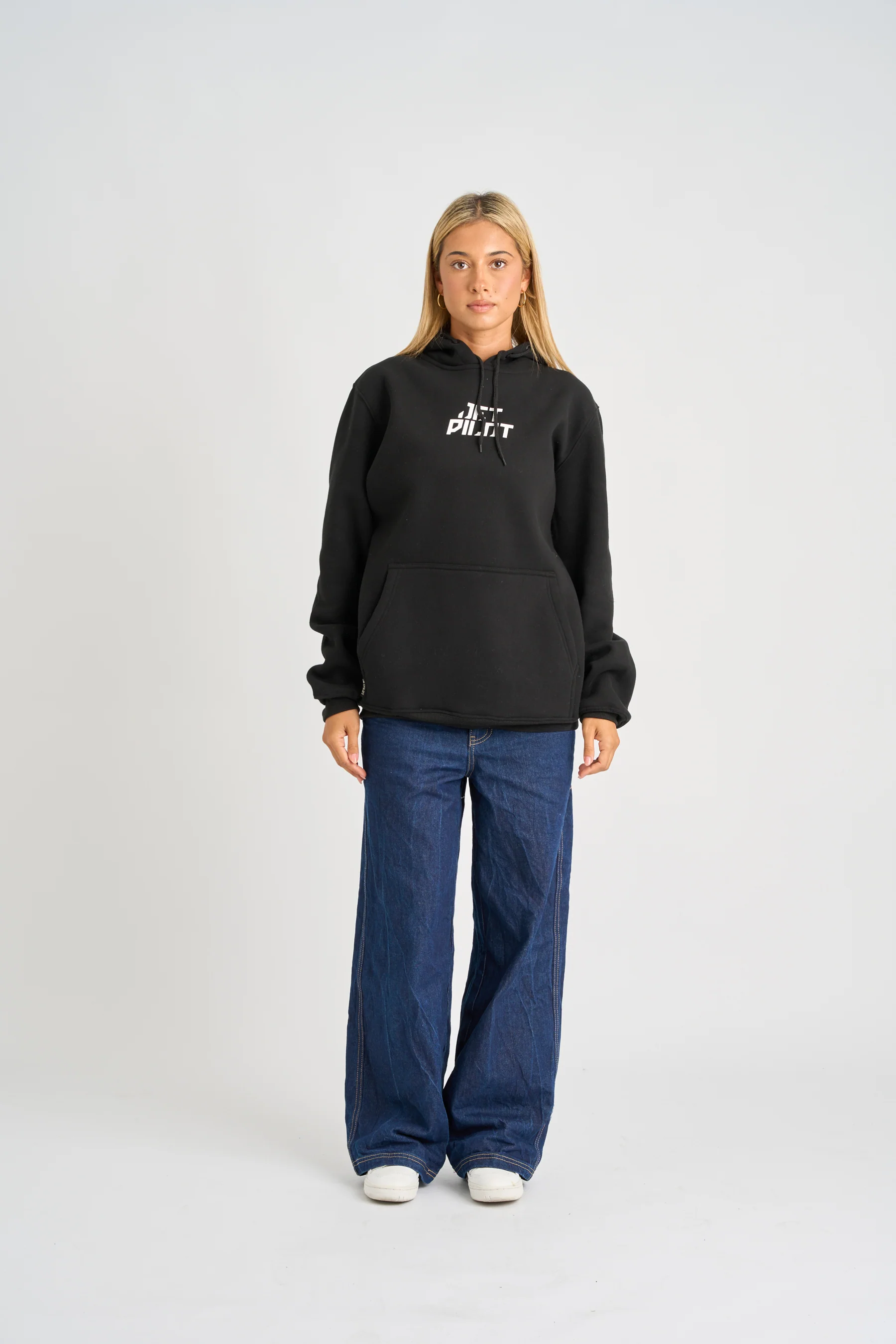 Jetpilot Corp Pullover Hoodie - Black - Image 3