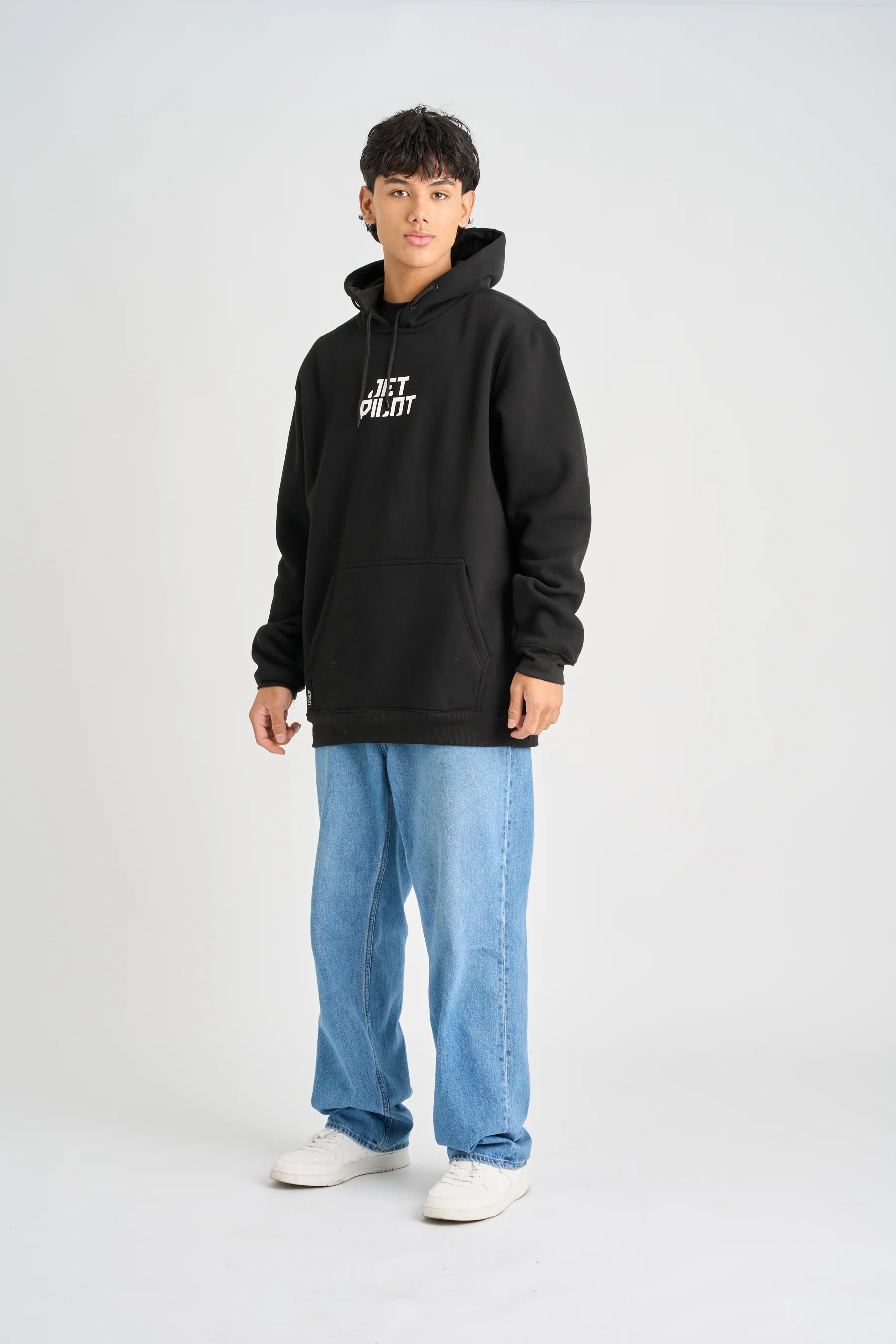 Jetpilot Corp Pullover Hoodie - Black - Image 5