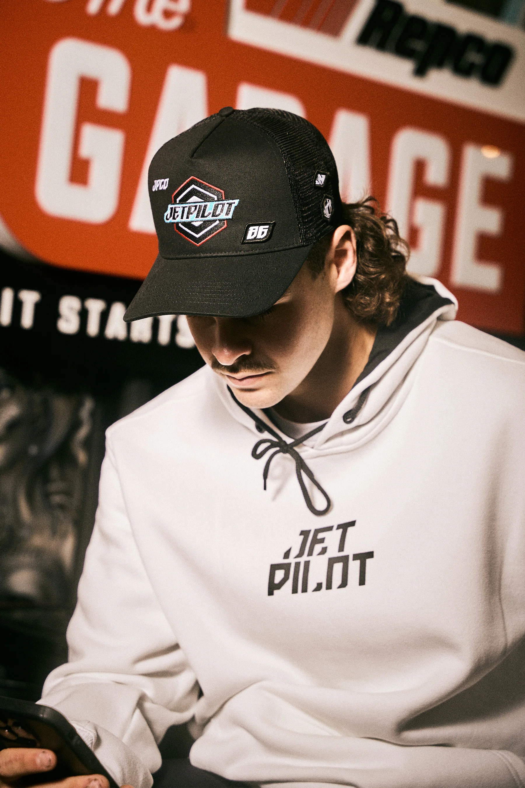 Jetpilot Corp Pullover Hoodie - Storm - Image 2