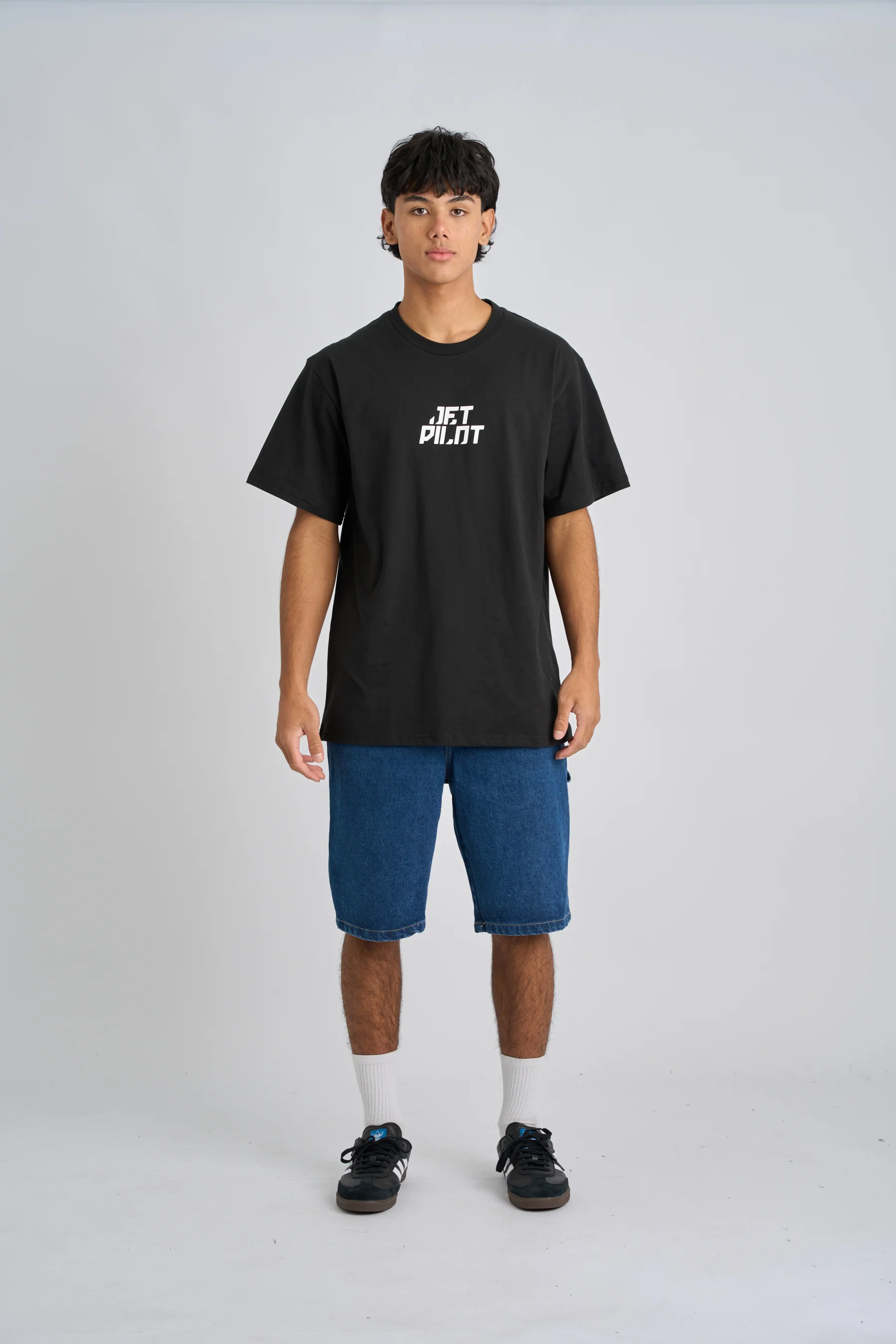Jetpilot Corp Tee - Black - Image 3