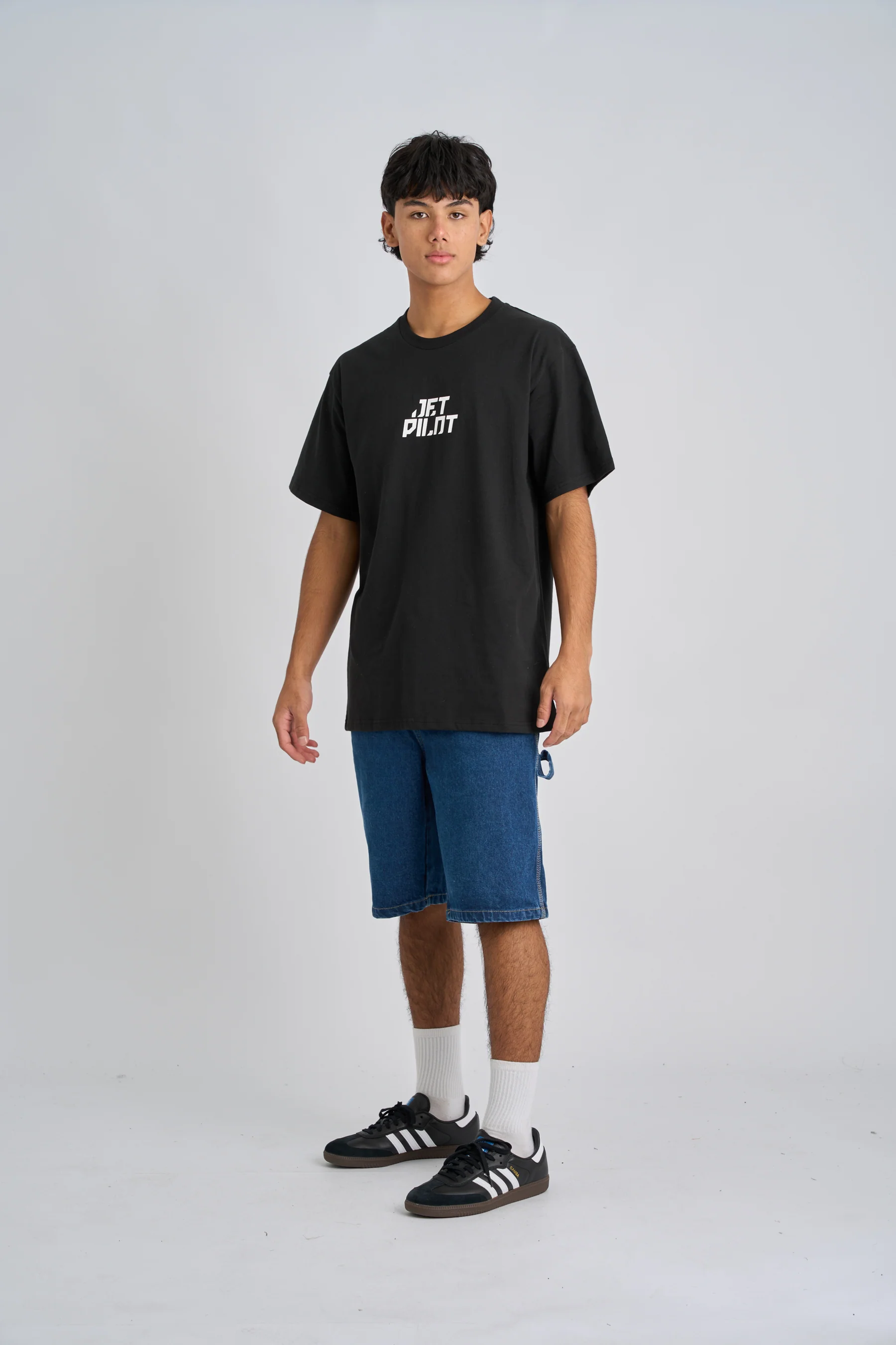 Jetpilot Corp Tee - Black - Image 5