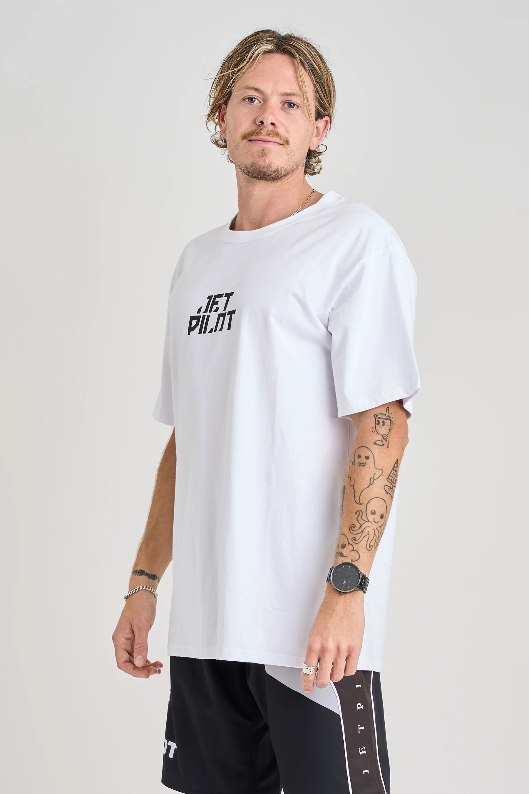 Jetpilot Corp Tee - White - Image 4