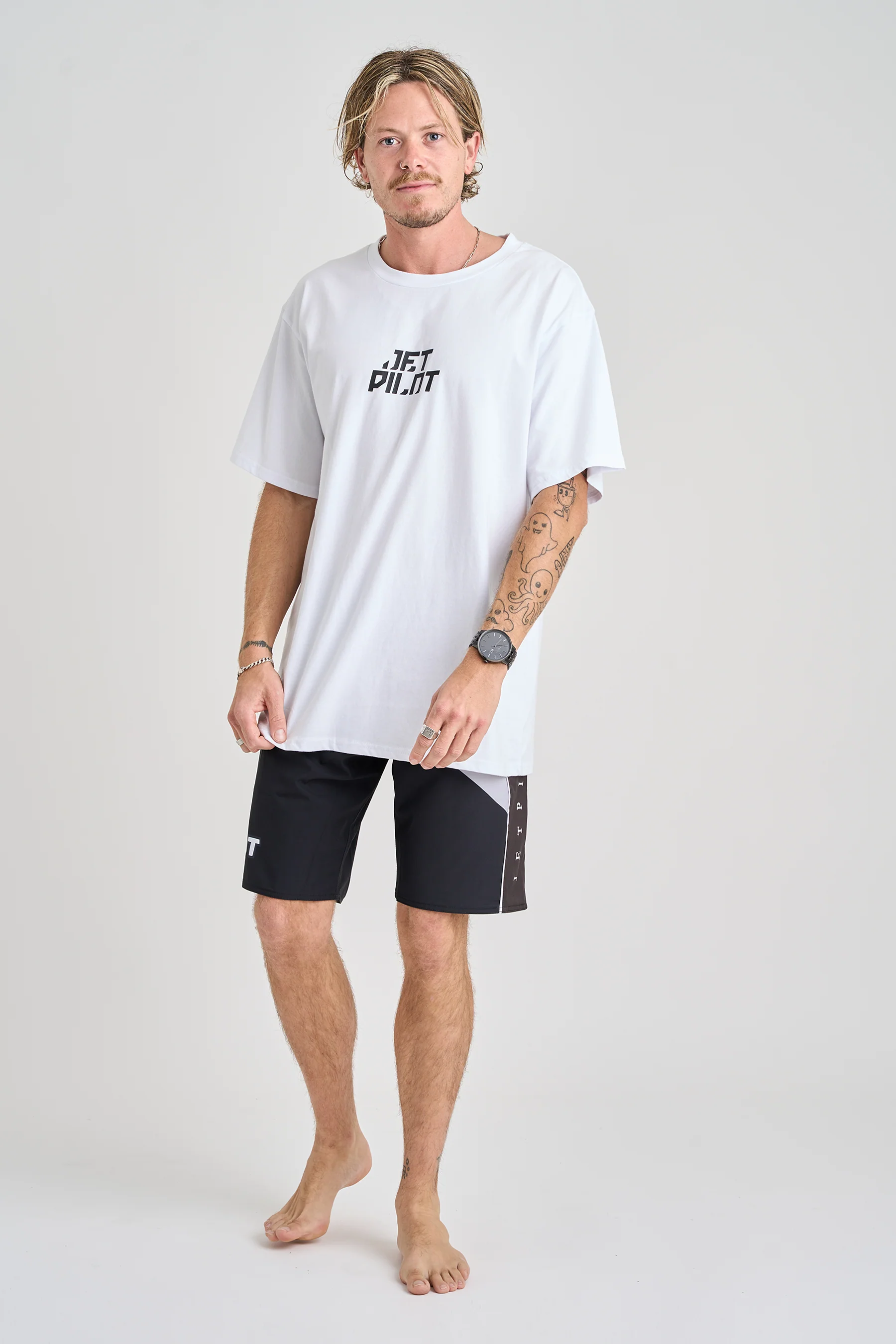 Jetpilot Corp Tee - White - Image 6